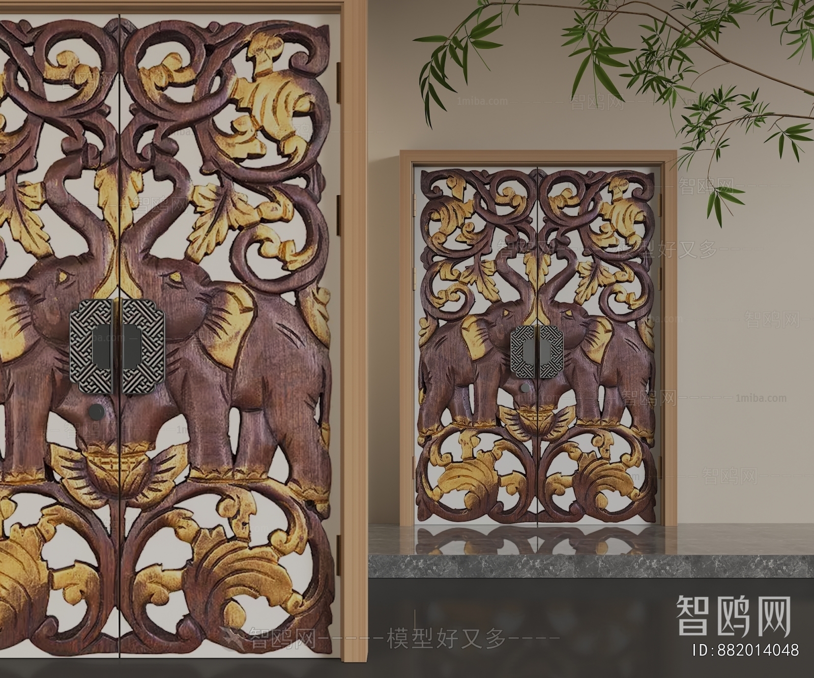 Chinese Style Double Door