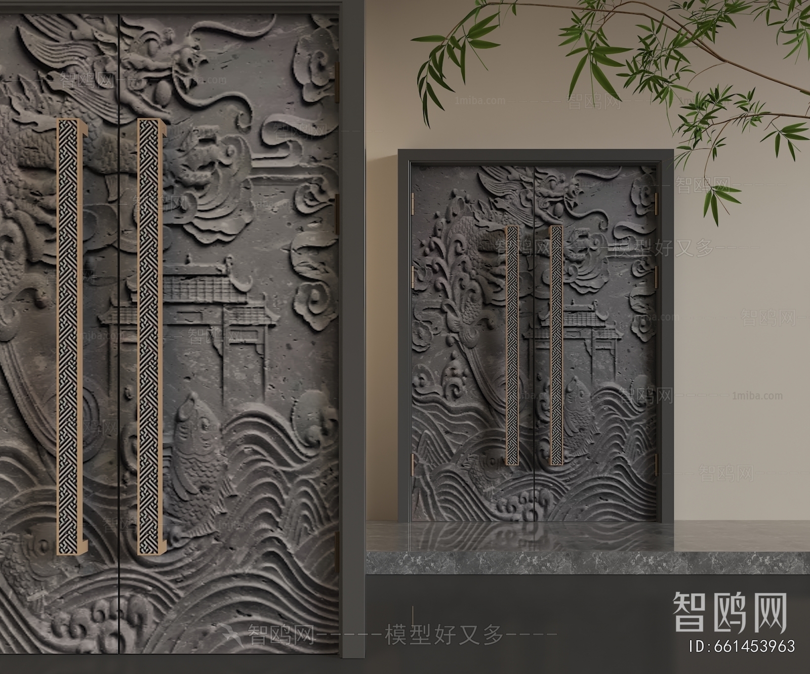 Chinese Style Double Door