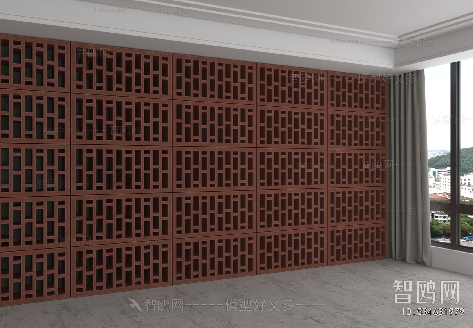 New Chinese Style TV Wall