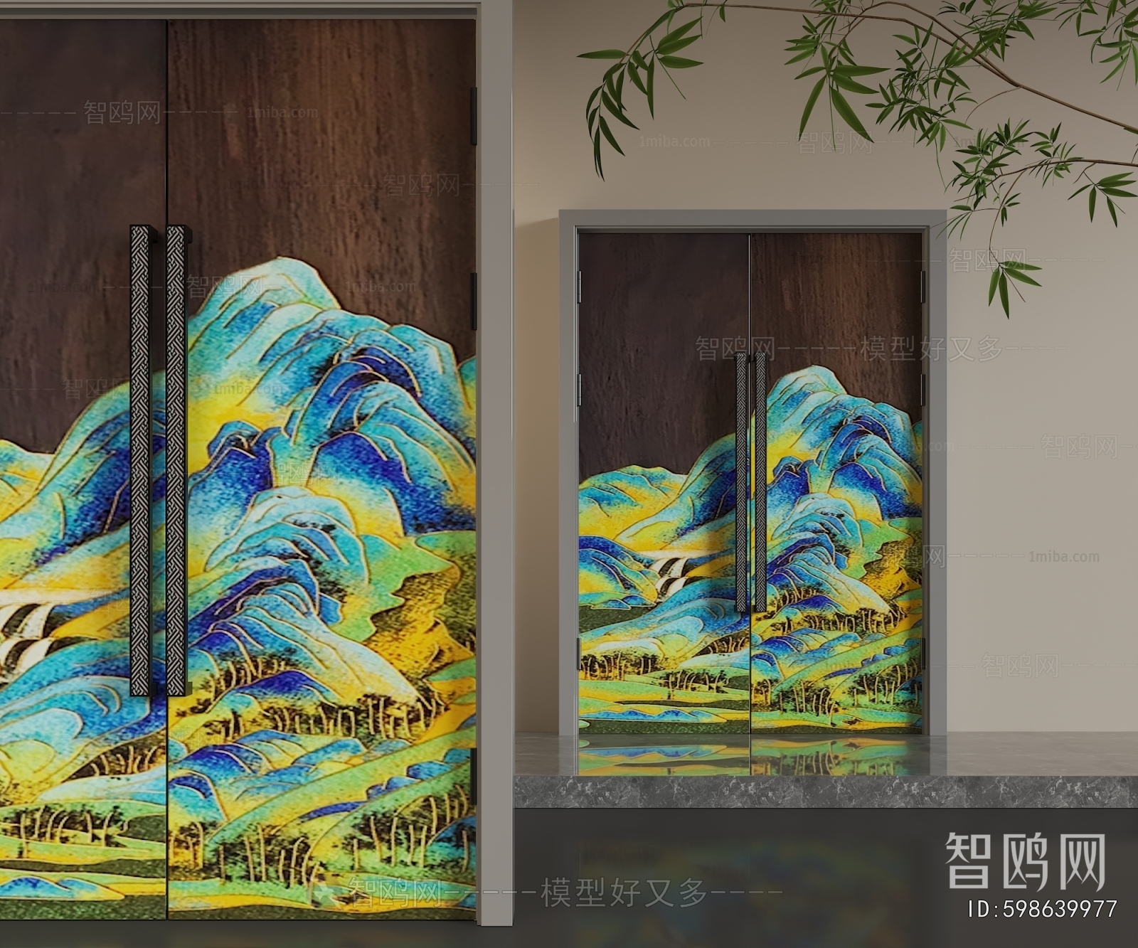 Chinese Style Double Door
