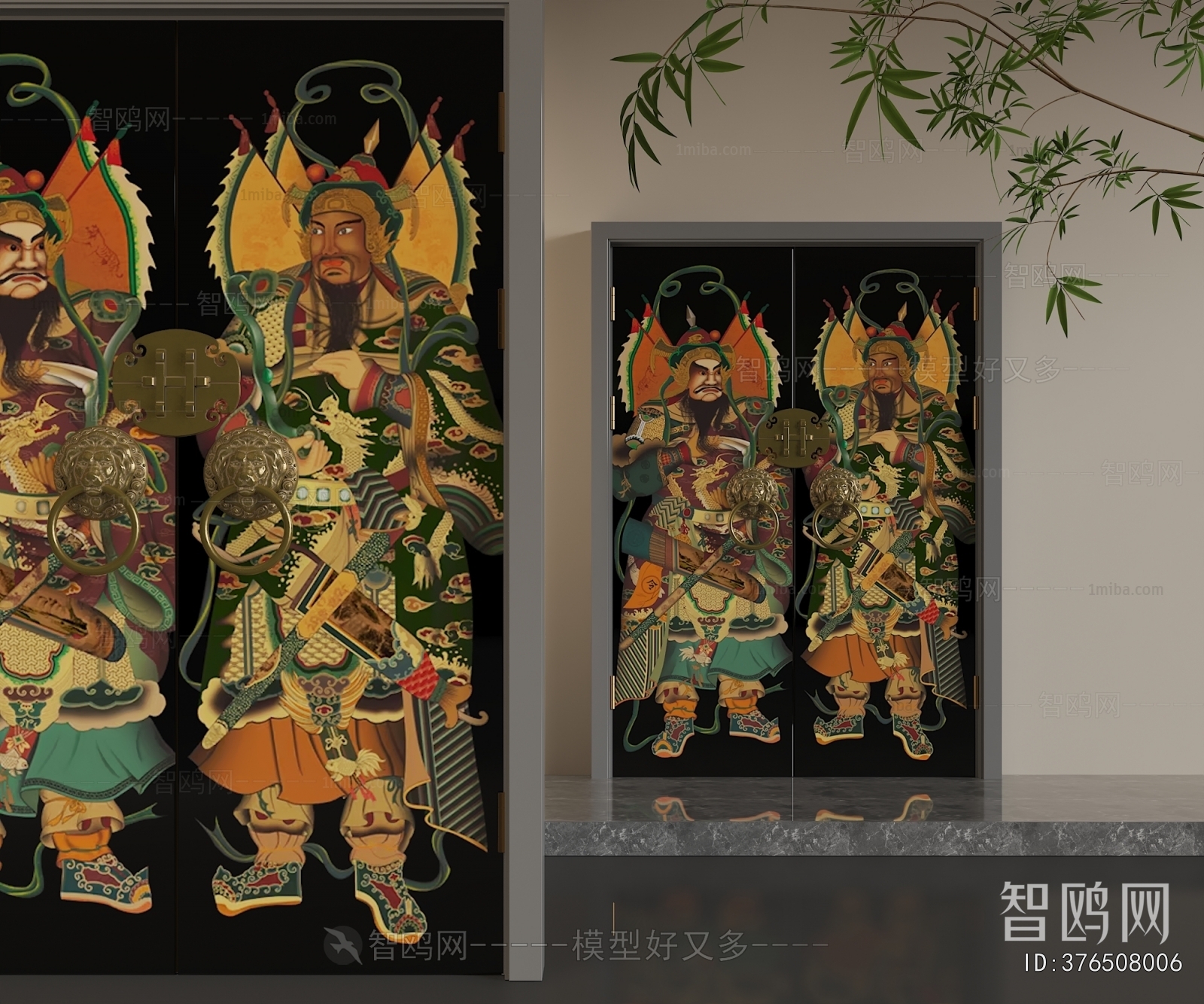 Chinese Style Double Door