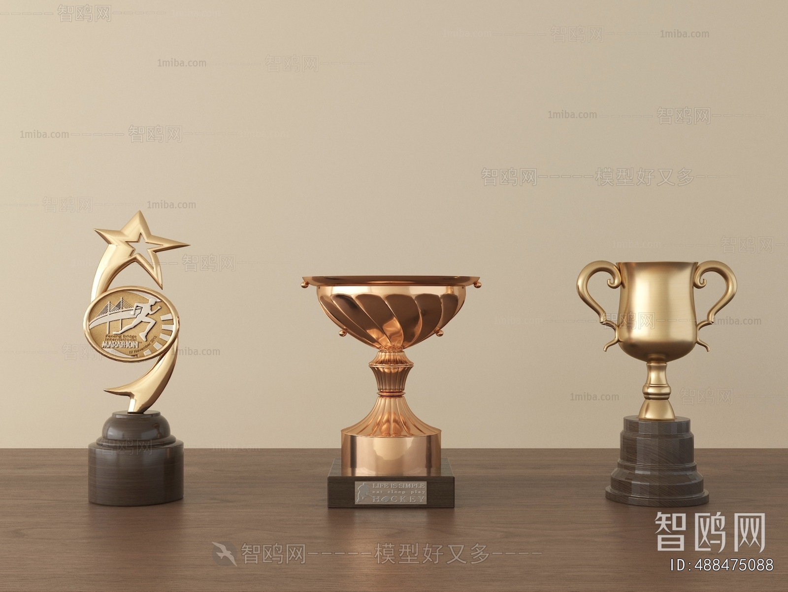 Modern Flag/badge/trophy/certificate