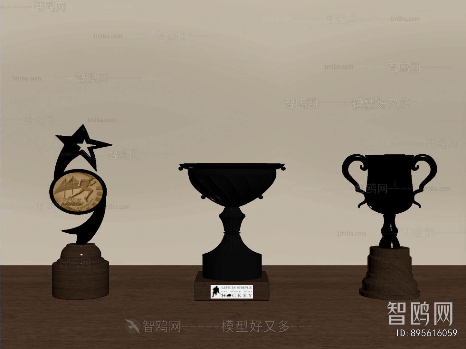 Modern Flag/badge/trophy/certificate