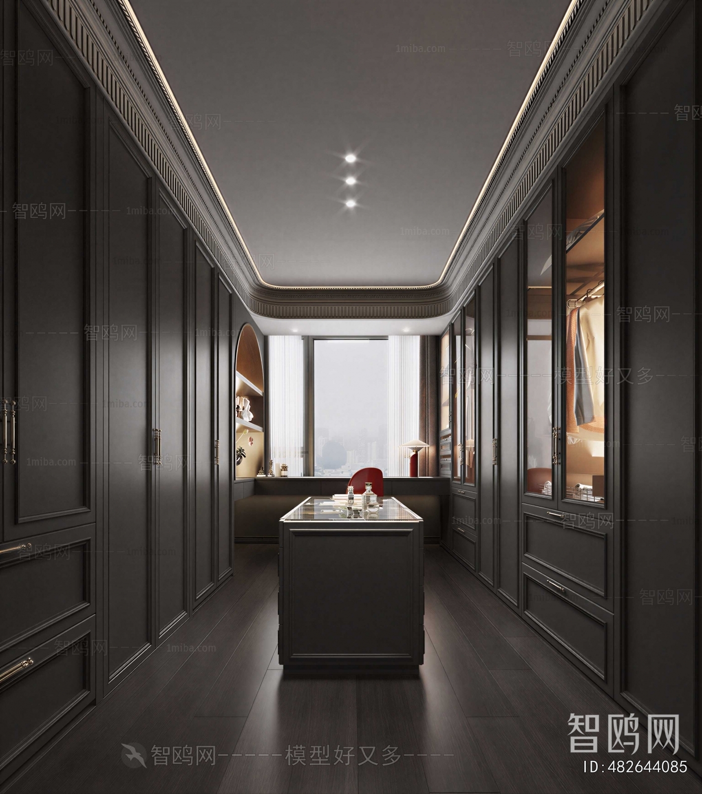 French Style Clothes Storage Area