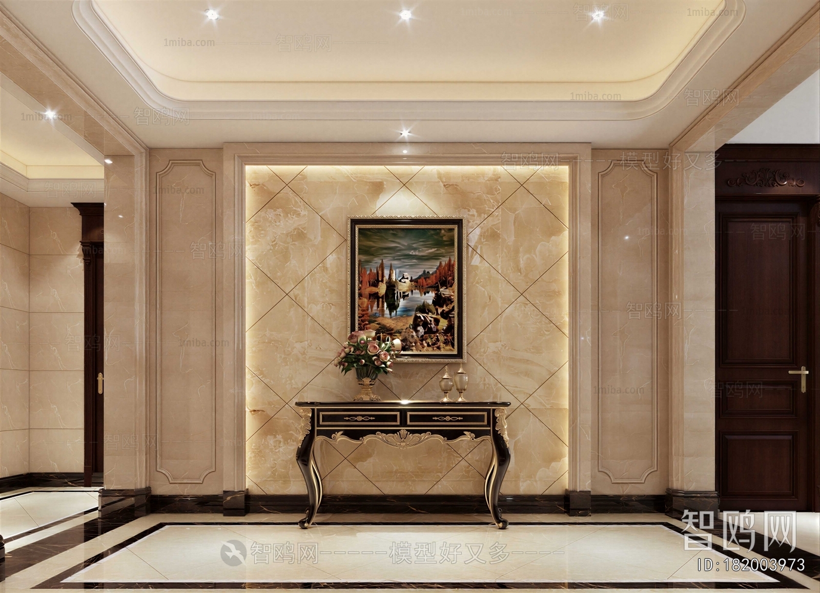 European Style Hallway