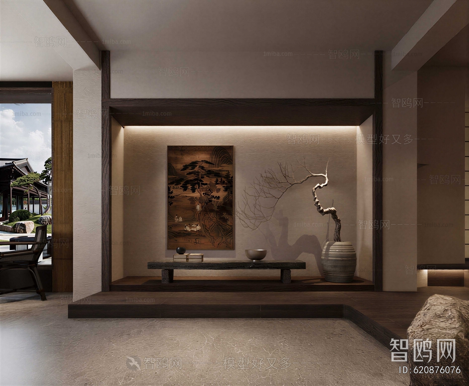 Wabi-sabi Style Hallway