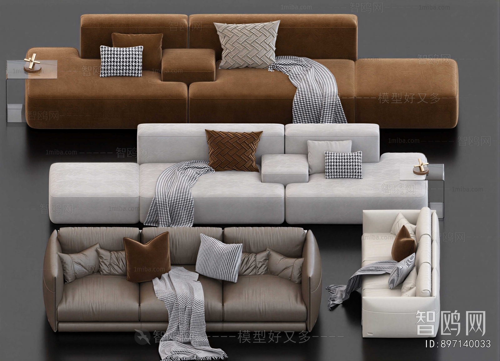 Modern Multi Person Sofa