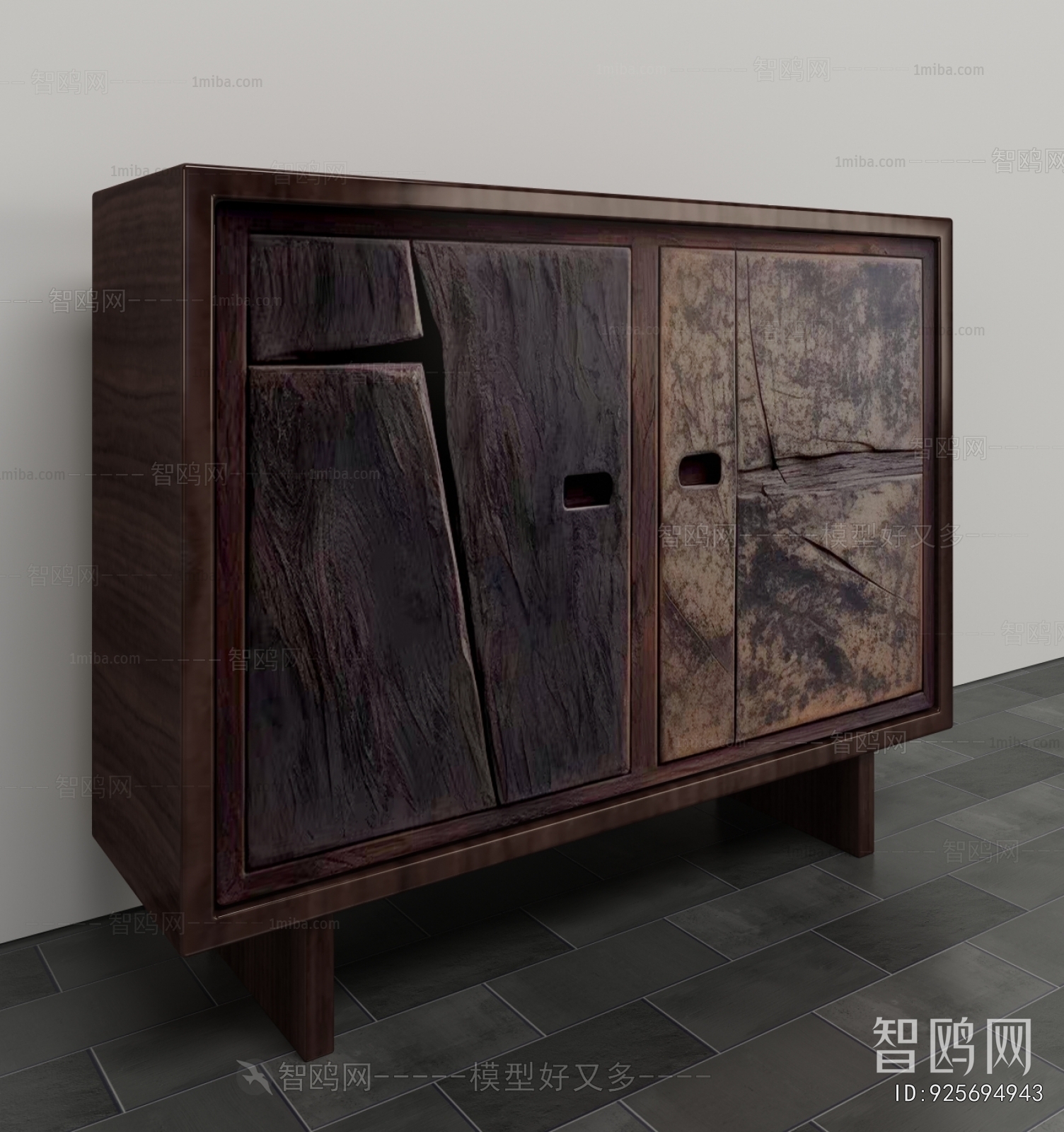 Wabi-sabi Style Side Cabinet