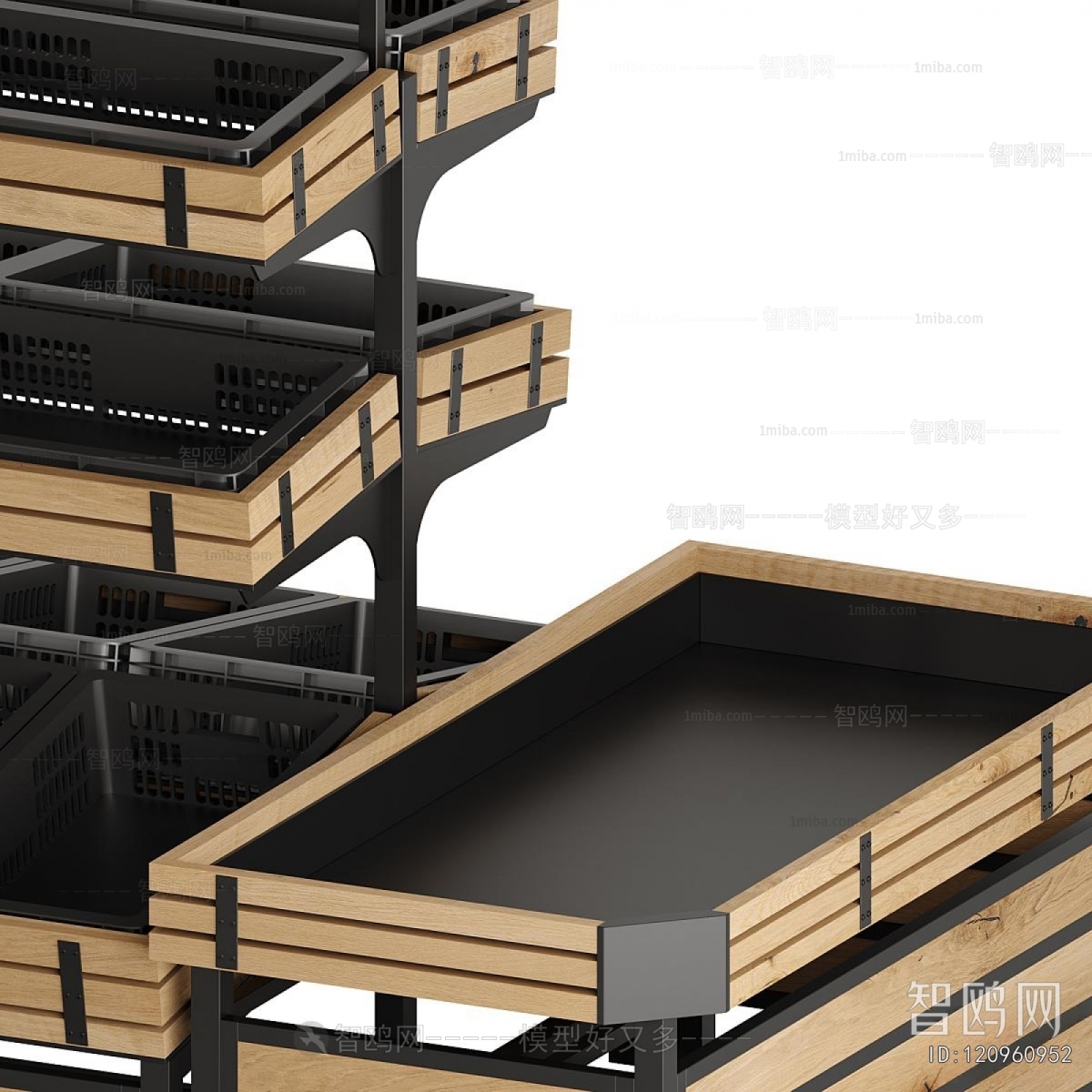 Modern Supermarket Shelf