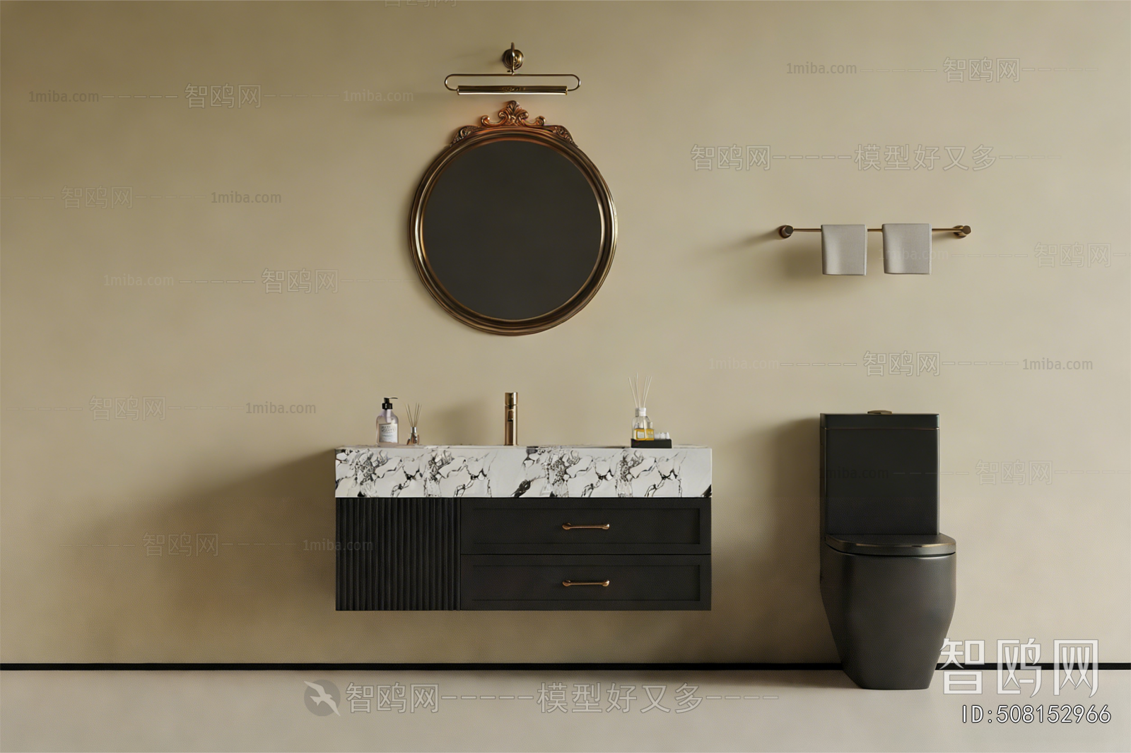 French Style Bathroom Cabinet