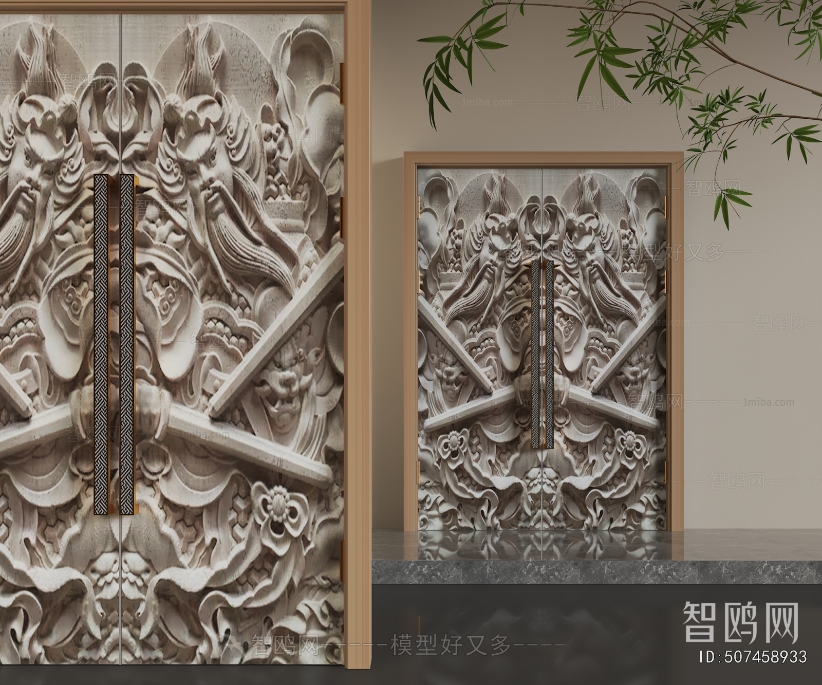 Chinese Style Double Door