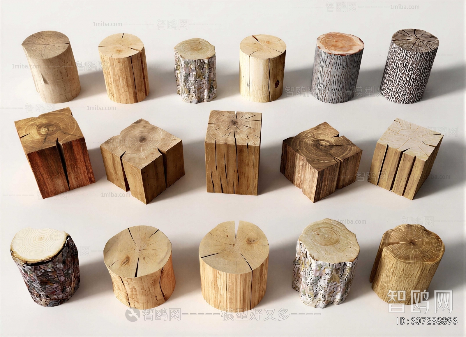Wabi-sabi Style Stool
