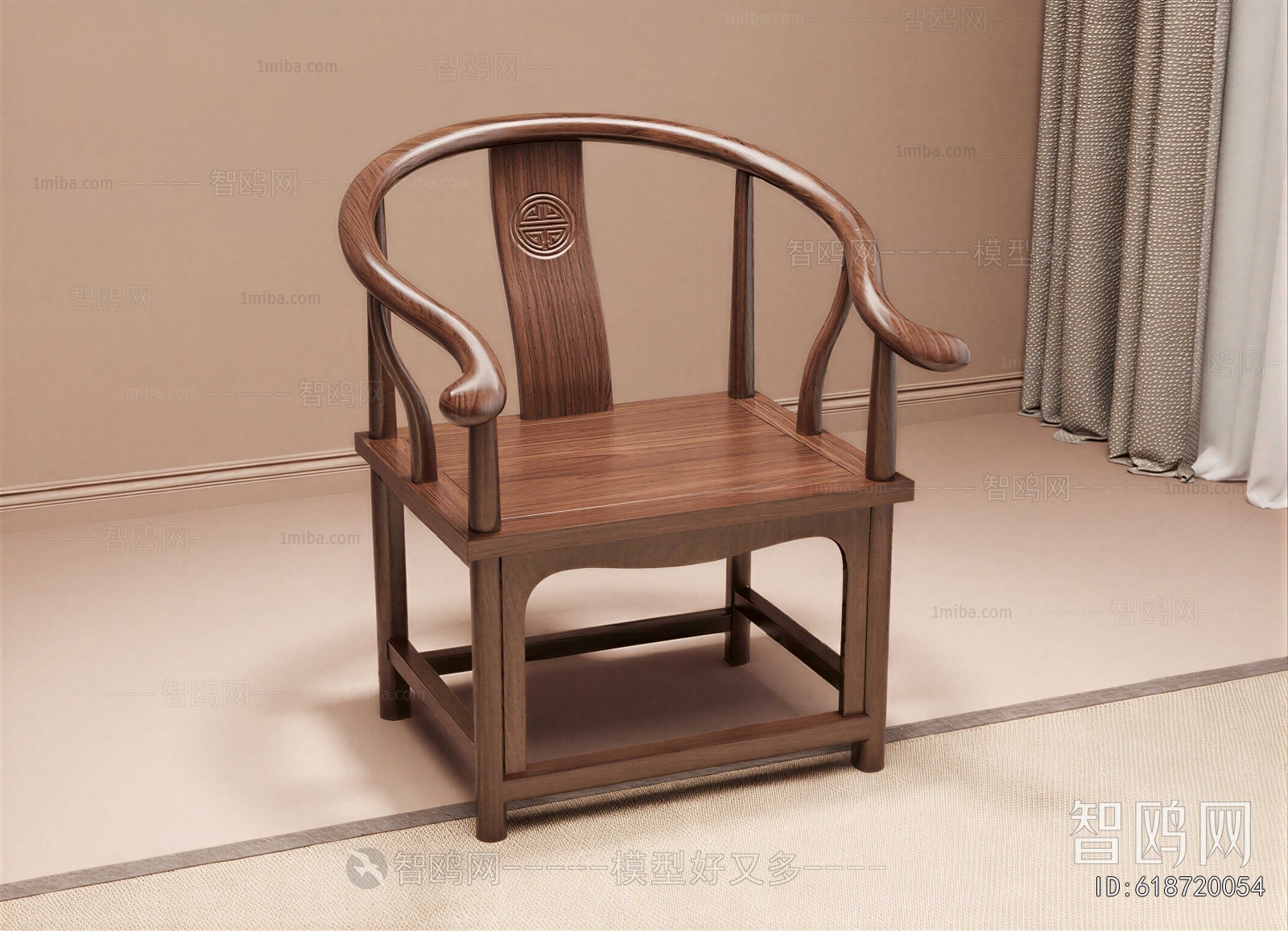 New Chinese Style Lounge Chair