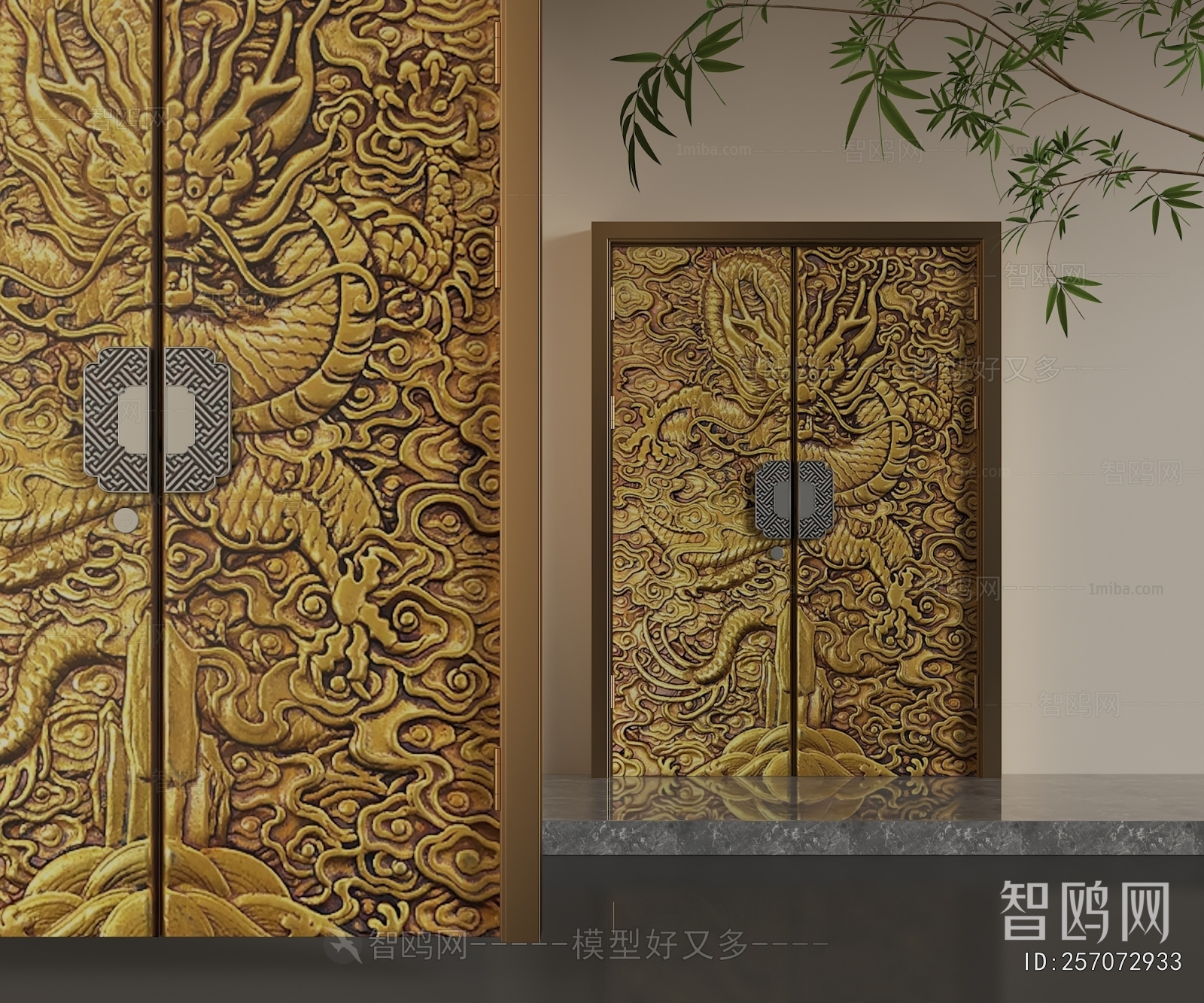 Chinese Style Double Door