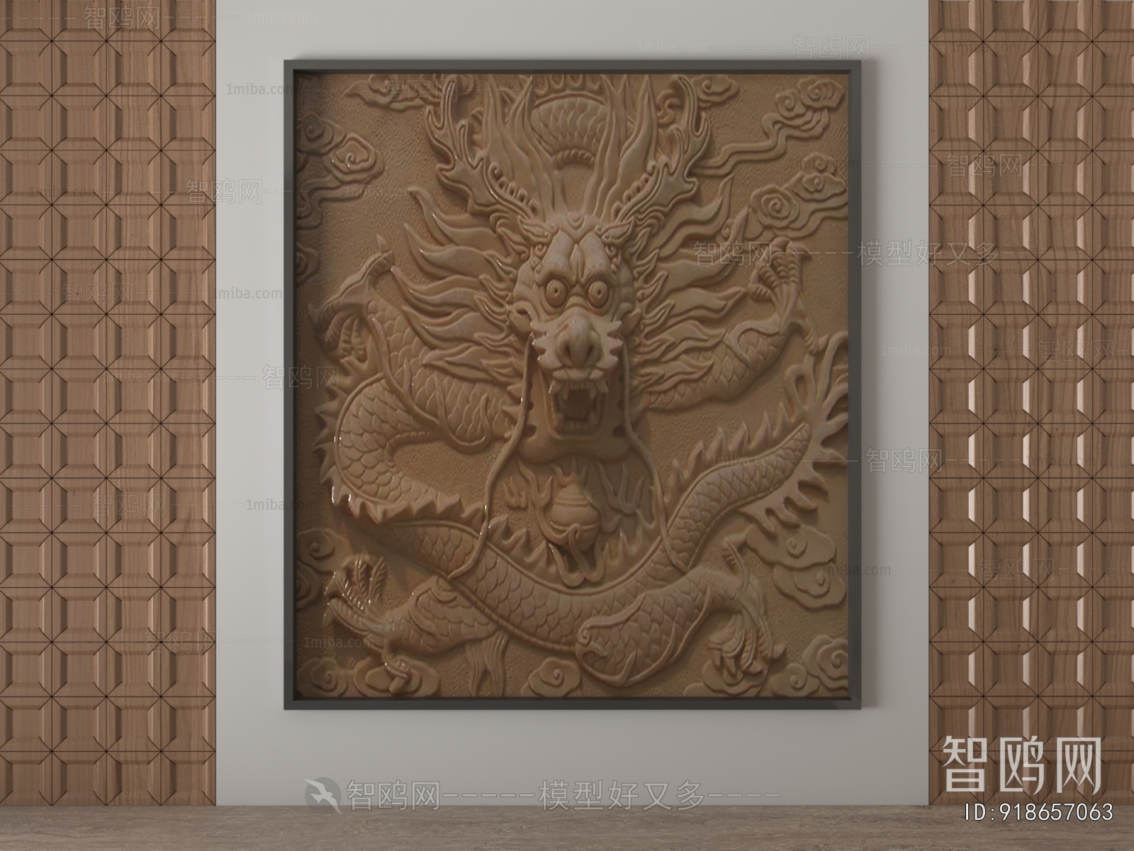 New Chinese Style TV Wall