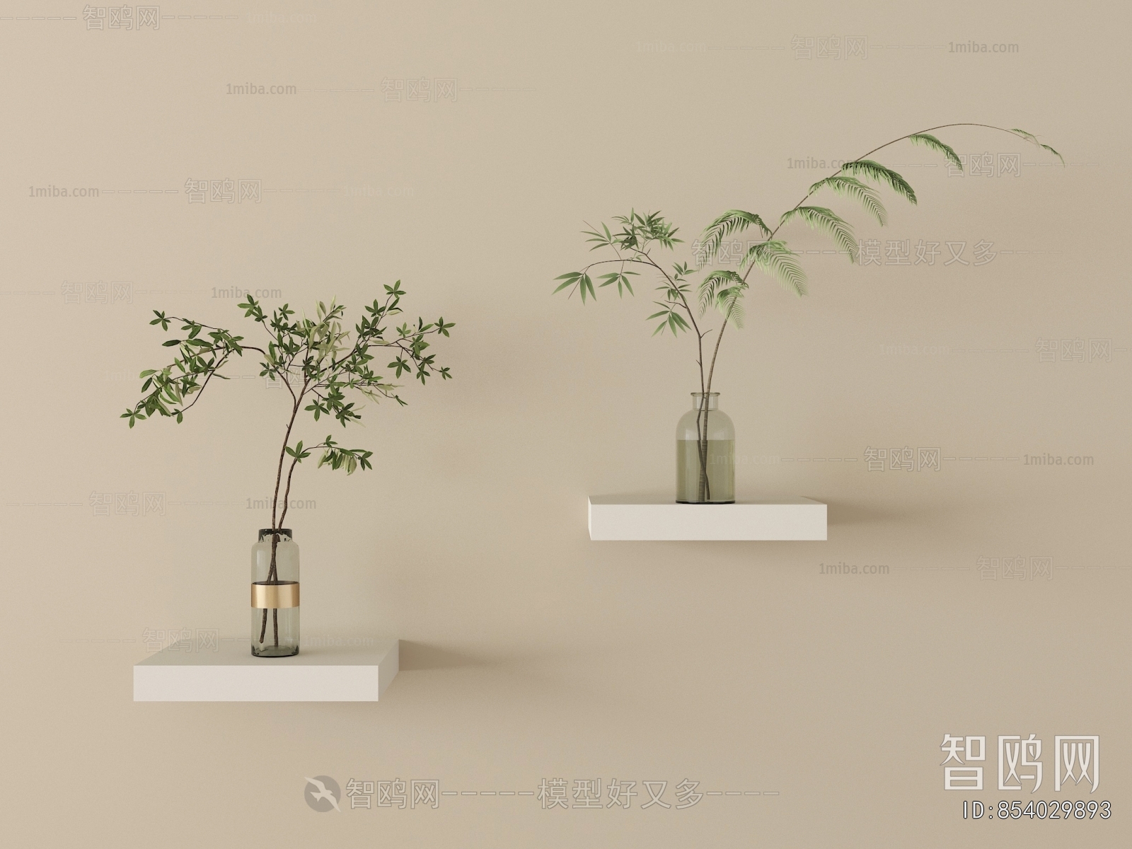 Modern Aquatic Green Plant