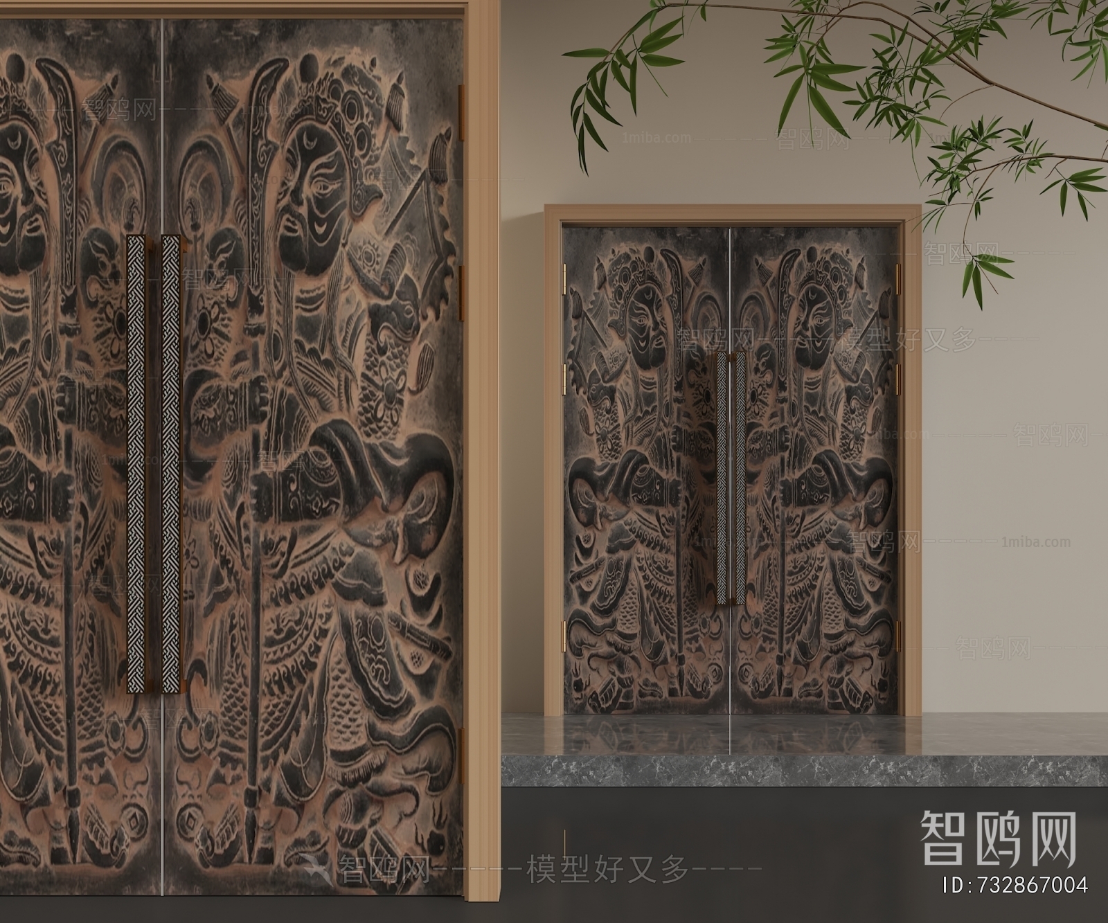 Chinese Style Double Door