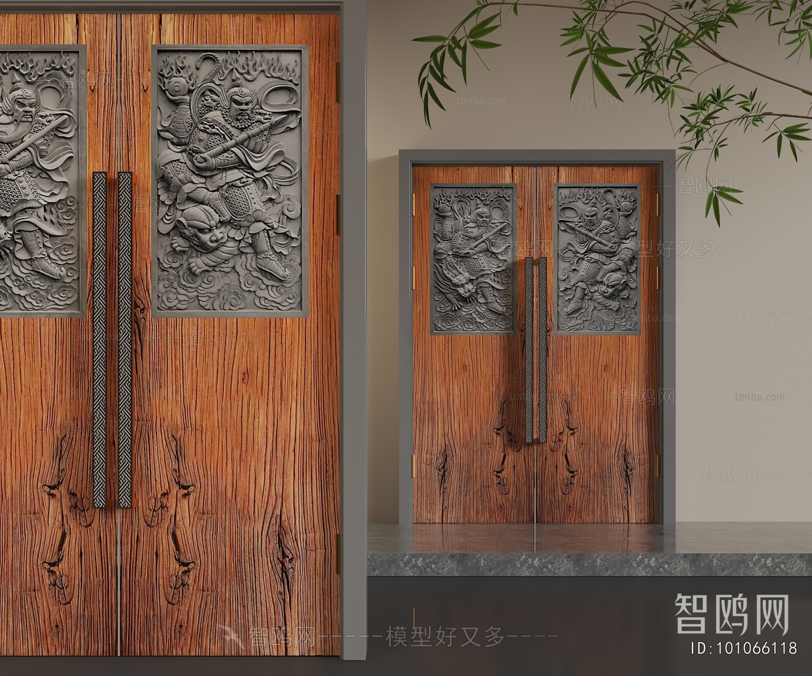 Chinese Style Double Door
