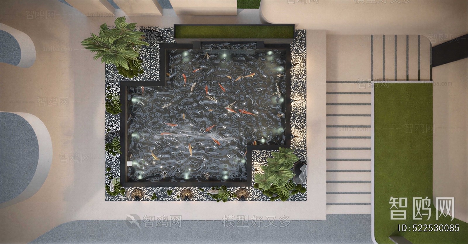 Modern Rockery Waterscape