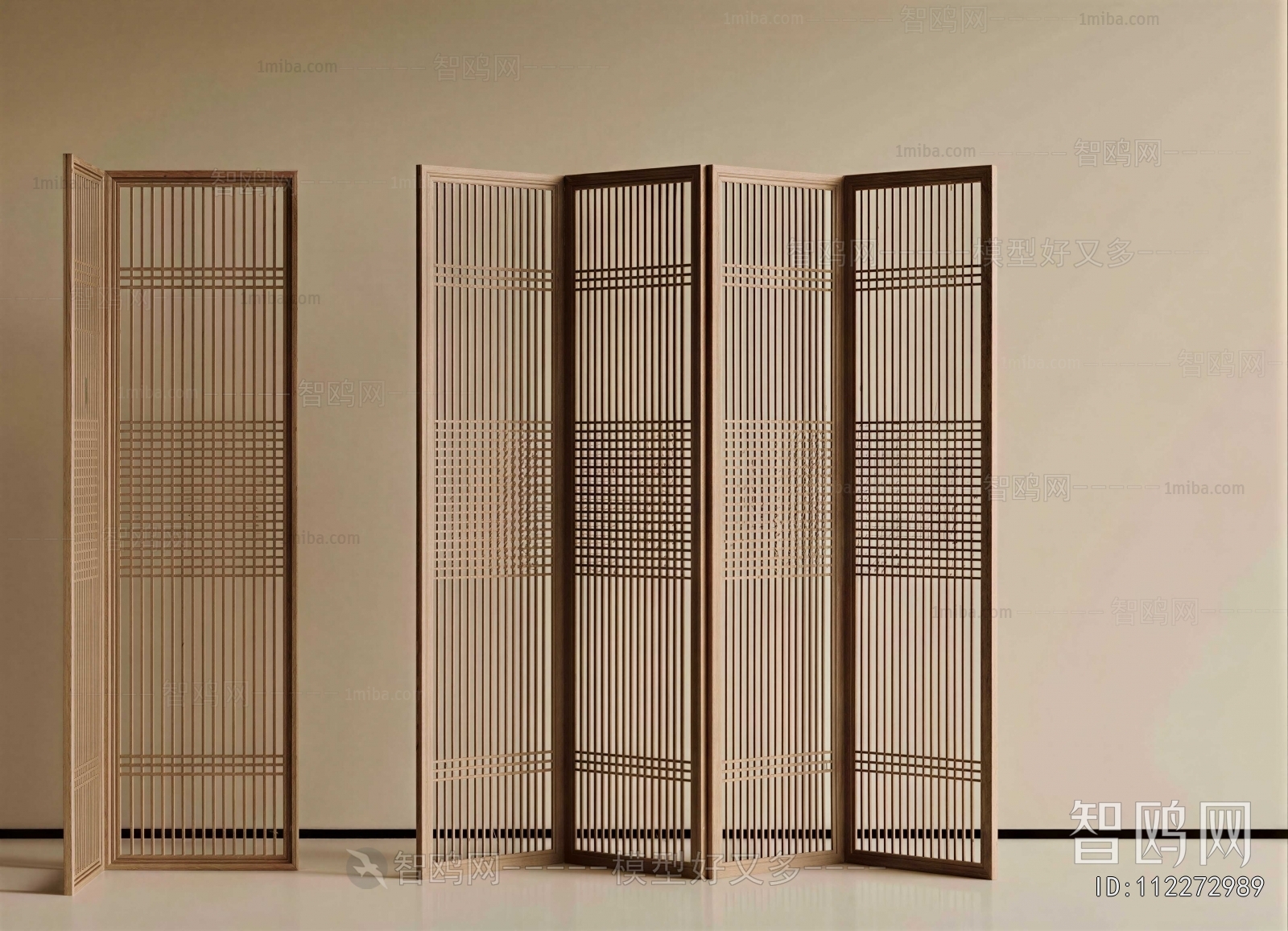 New Chinese Style Wooden Screen Partition