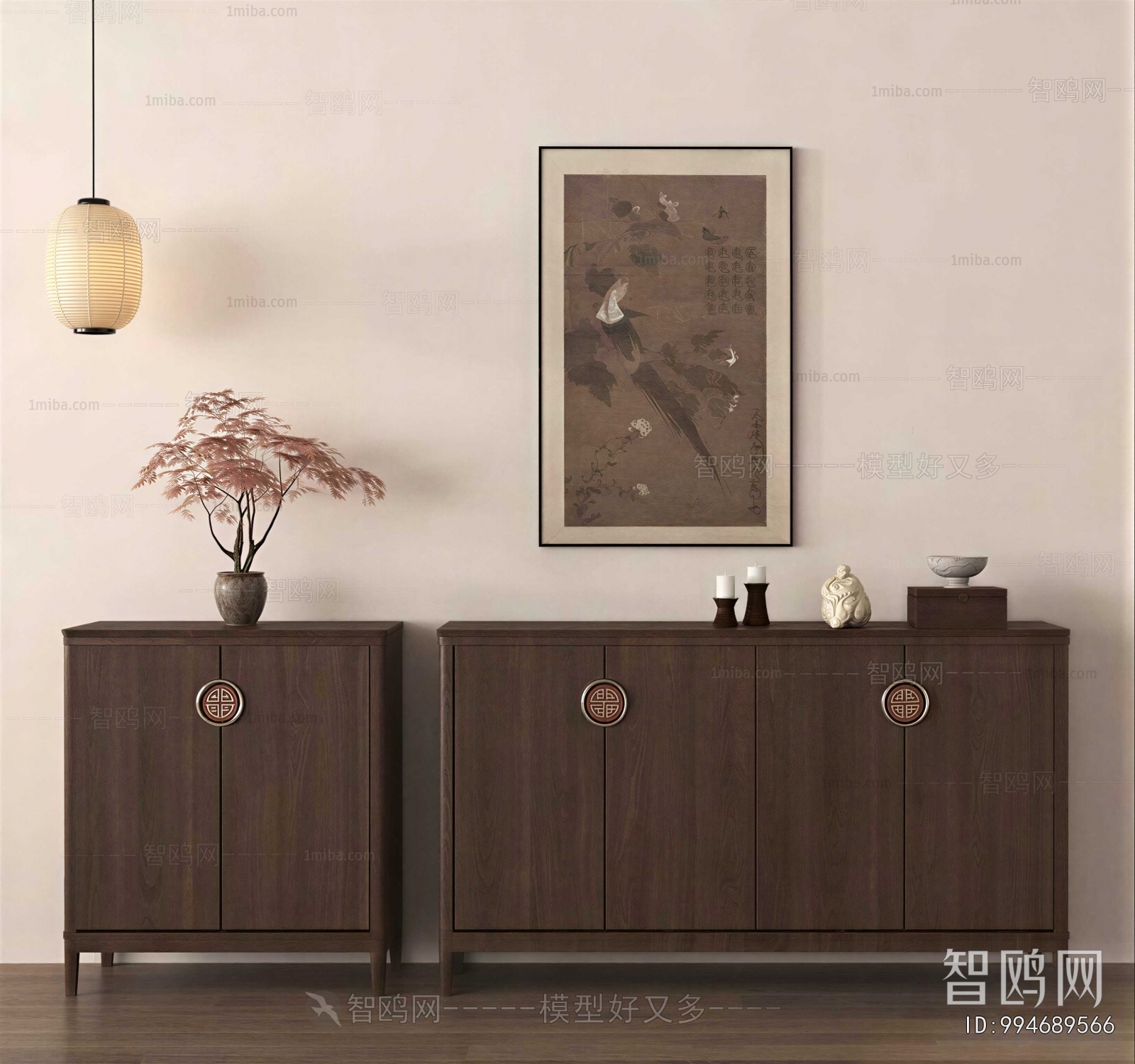 New Chinese Style Side Cabinet
