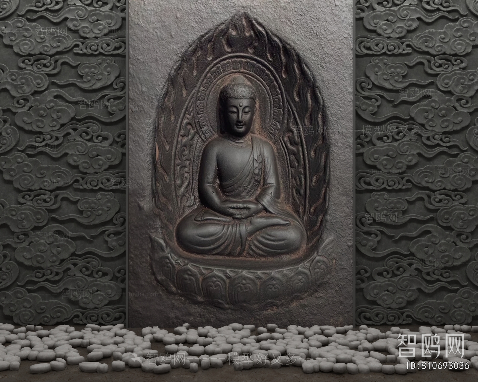 New Chinese Style TV Wall