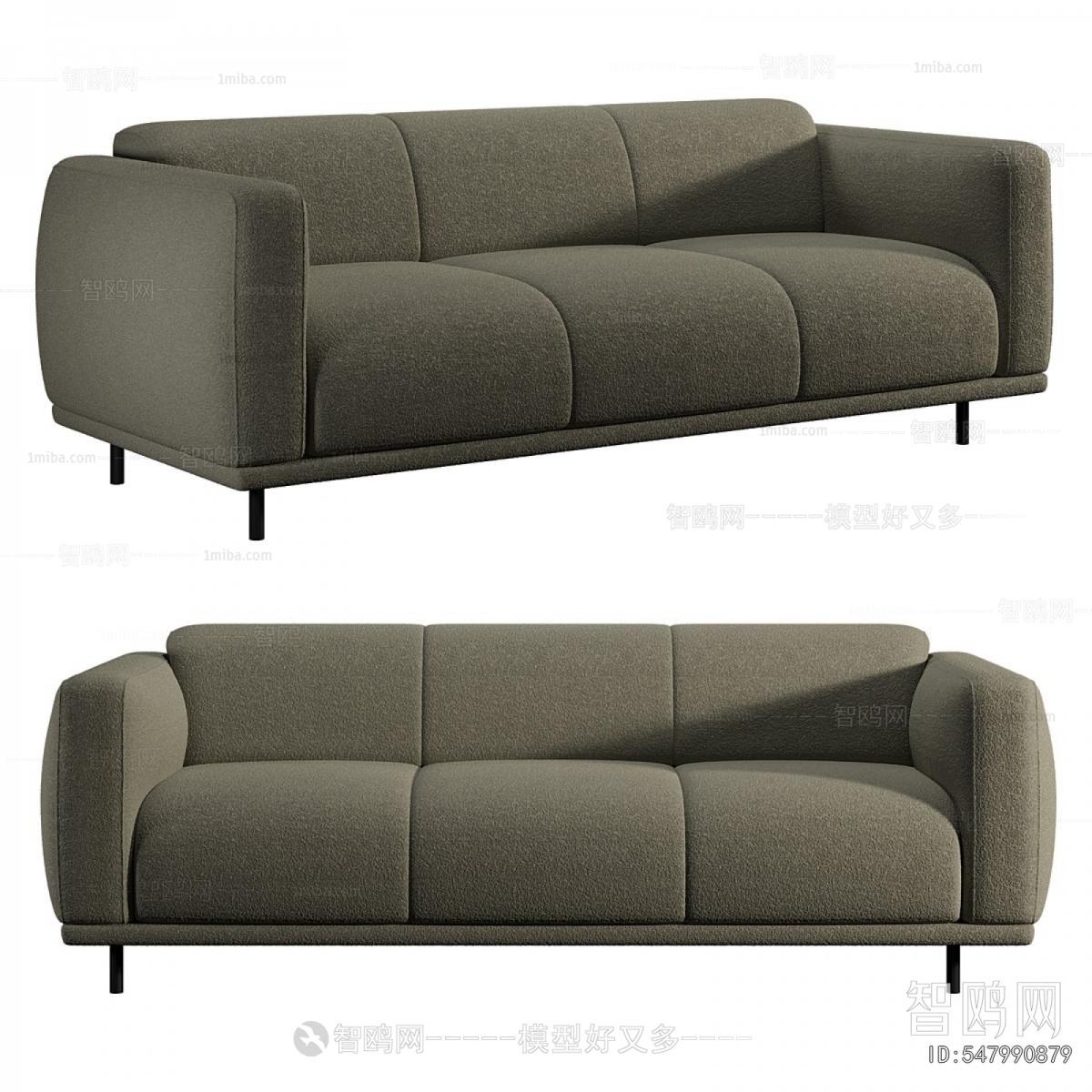 Modern Three-seat Sofa