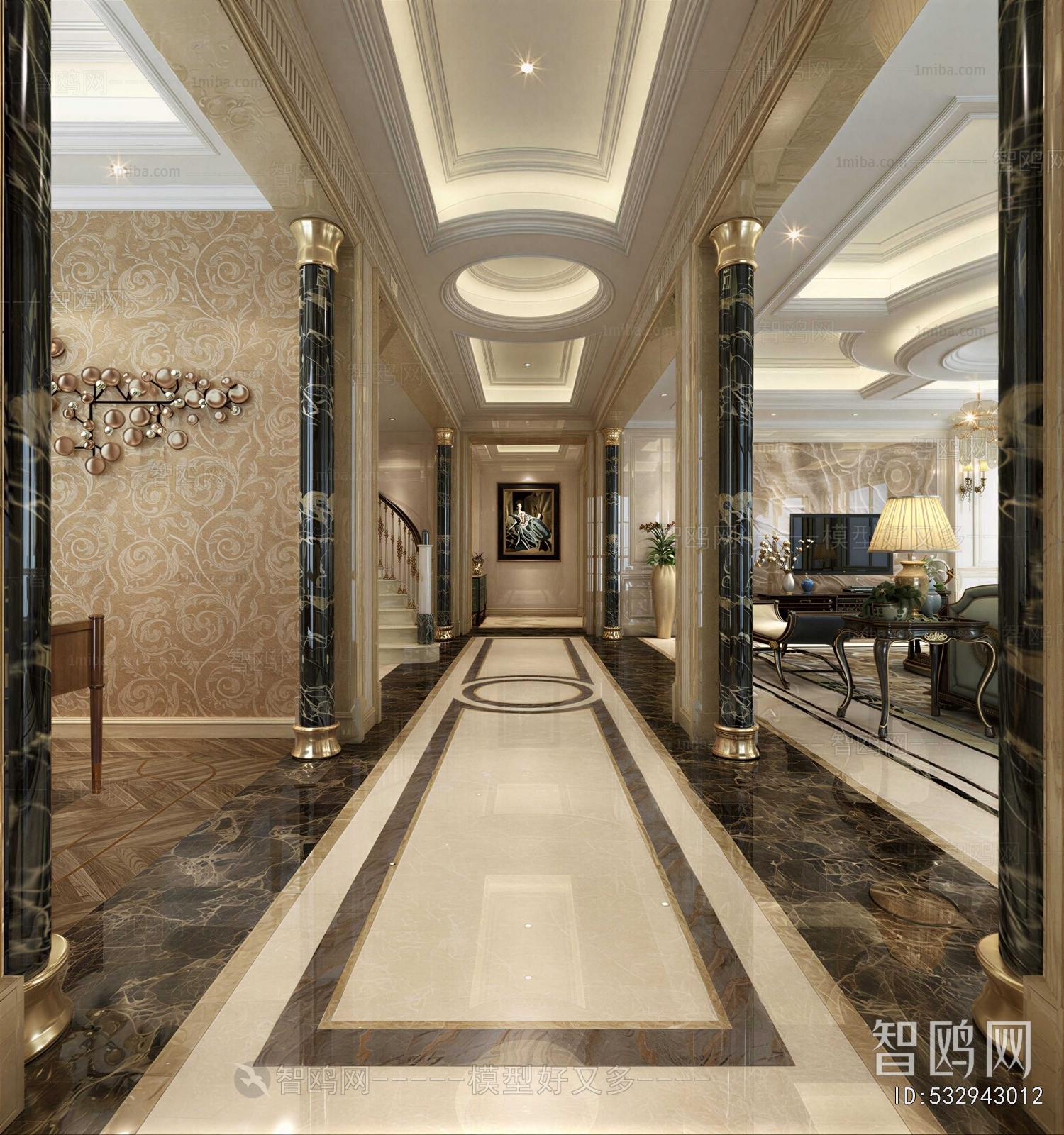 European Style Hallway