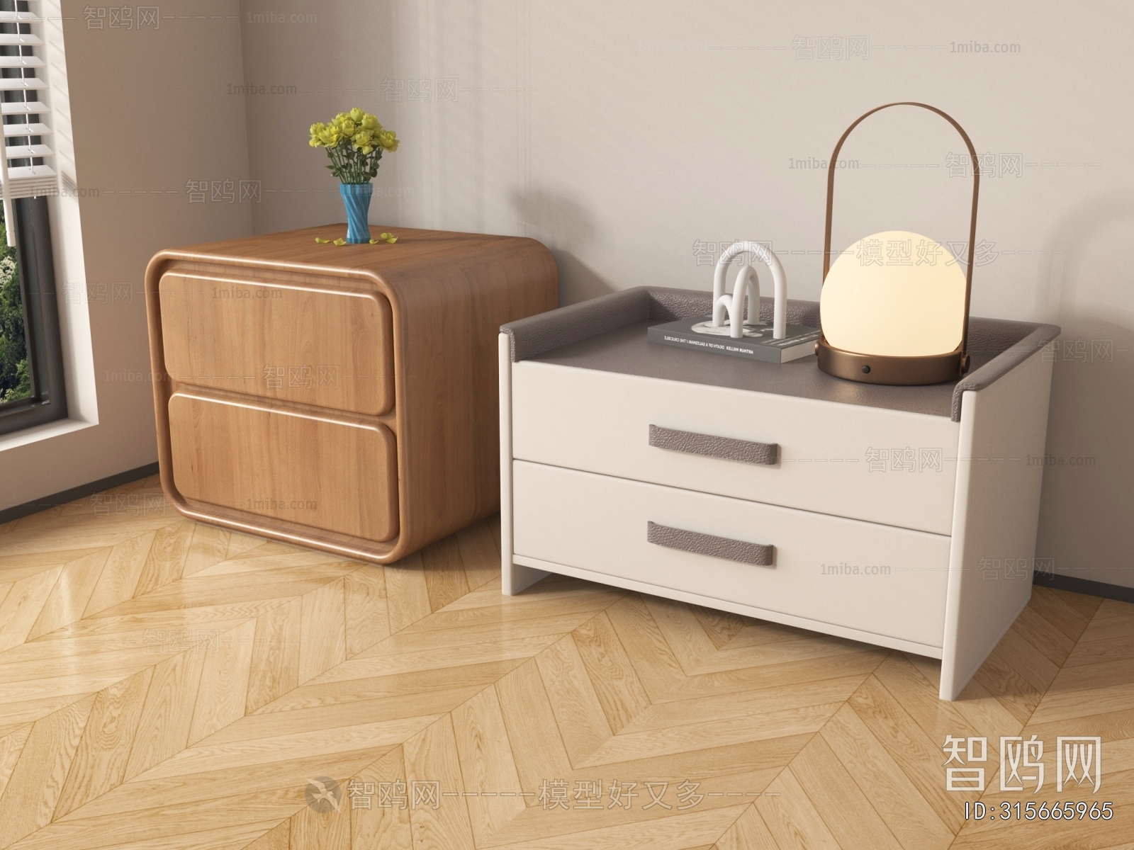 Modern Bedside Cupboard