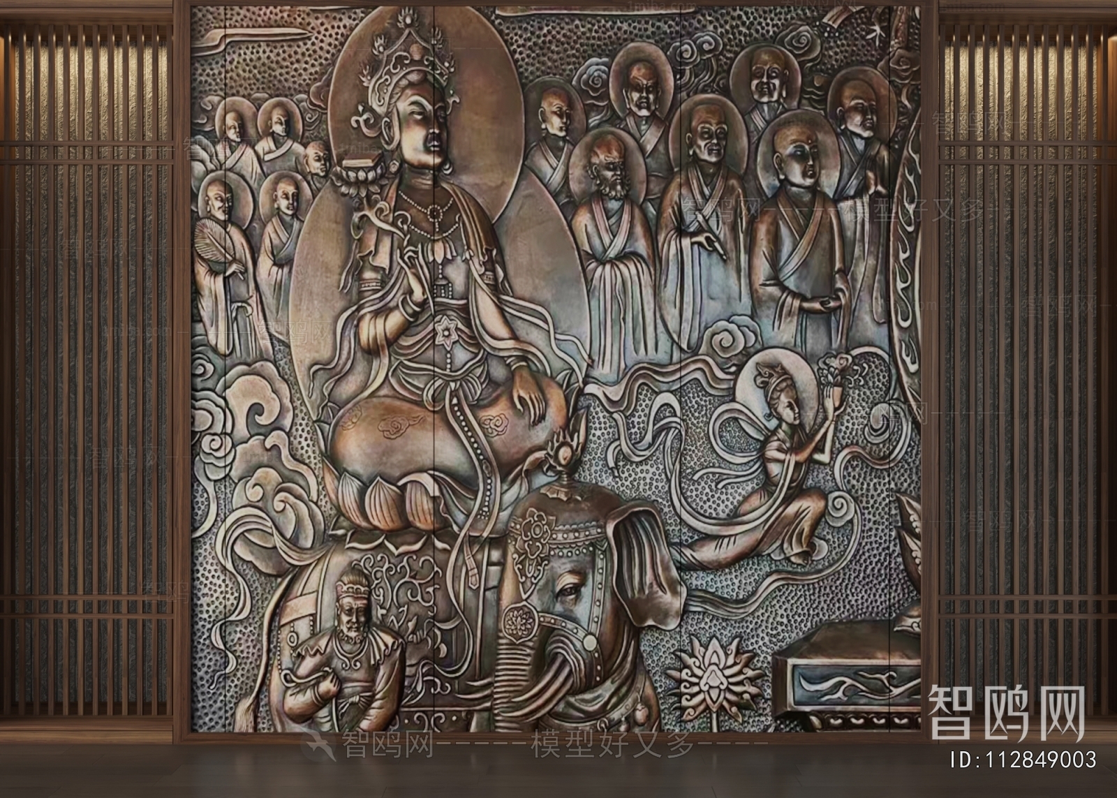 New Chinese Style TV Wall