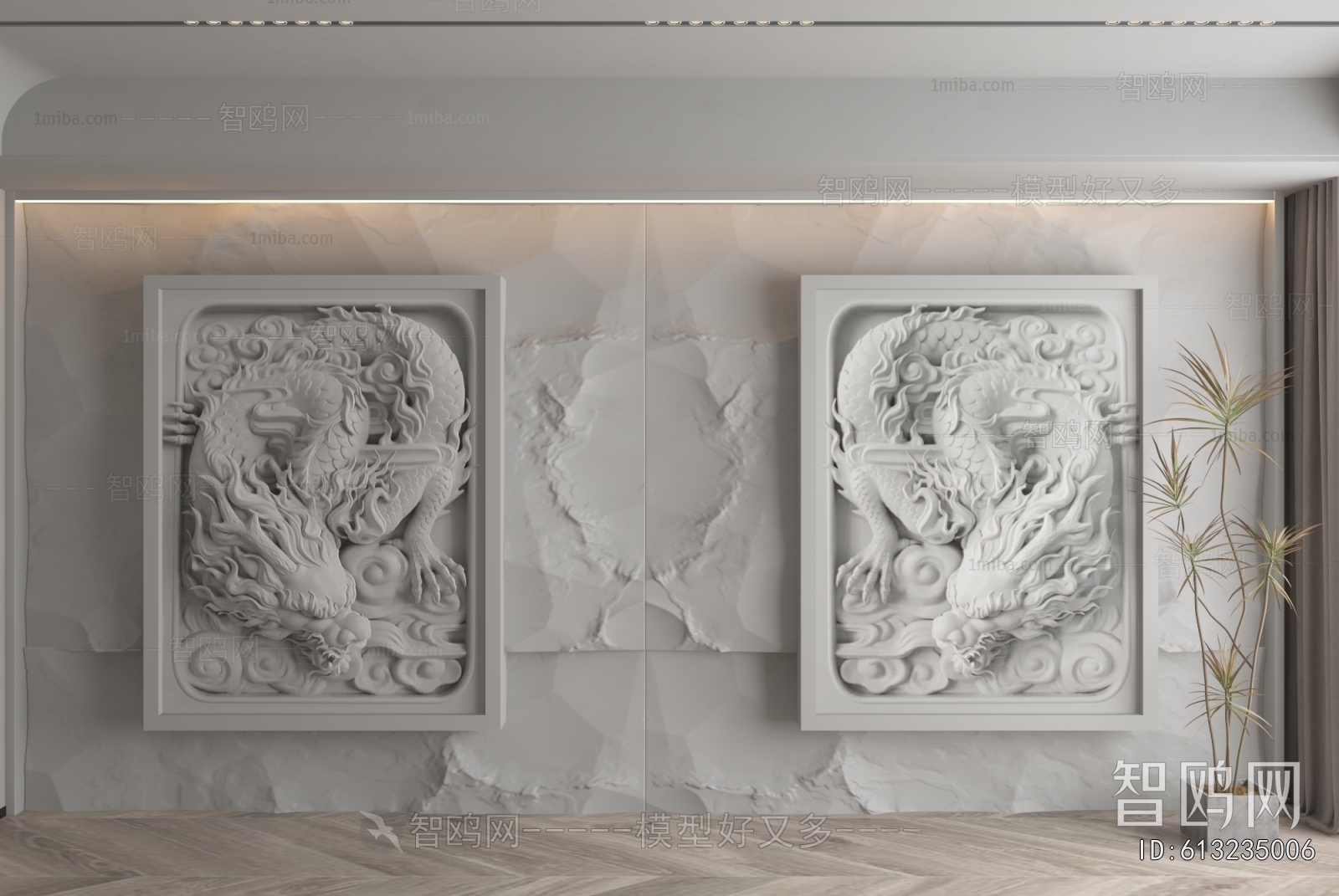 New Chinese Style TV Wall