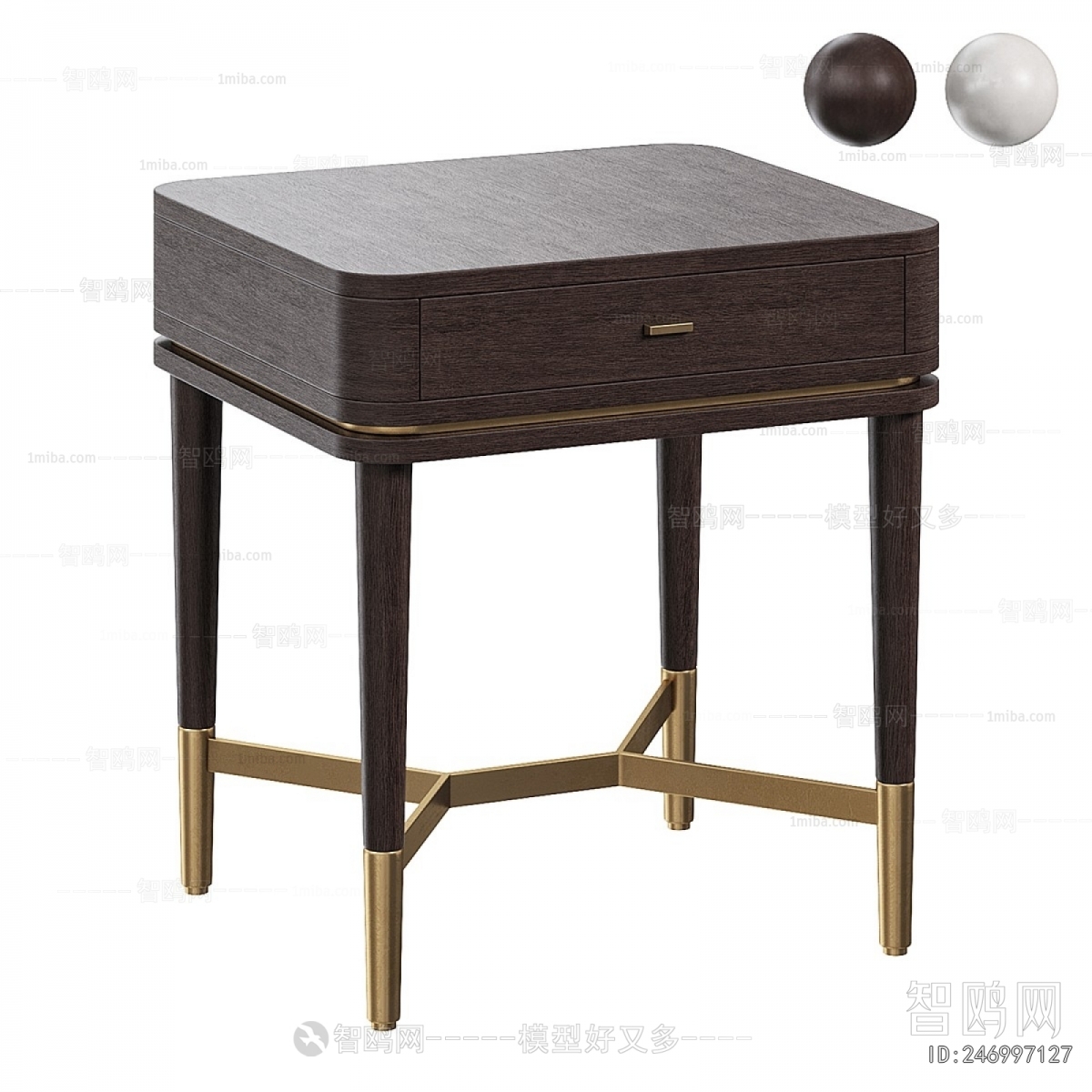 New Chinese Style Bedside Cupboard