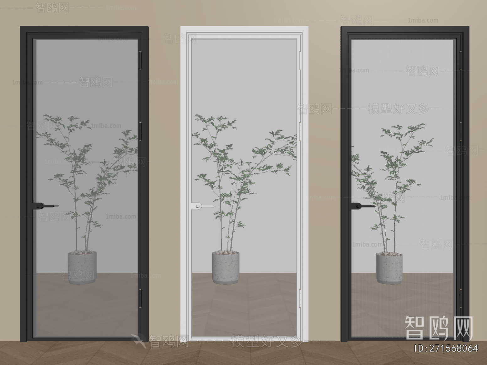 Modern Single Door