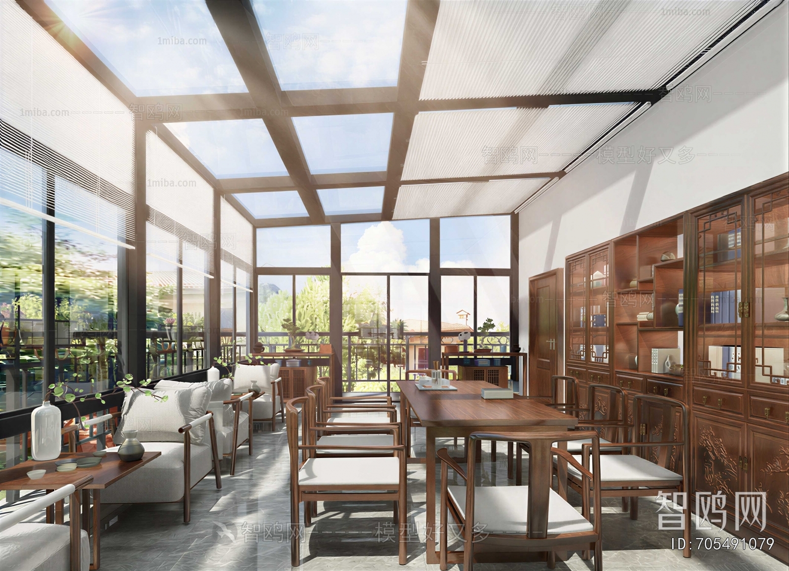 New Chinese Style Study Space