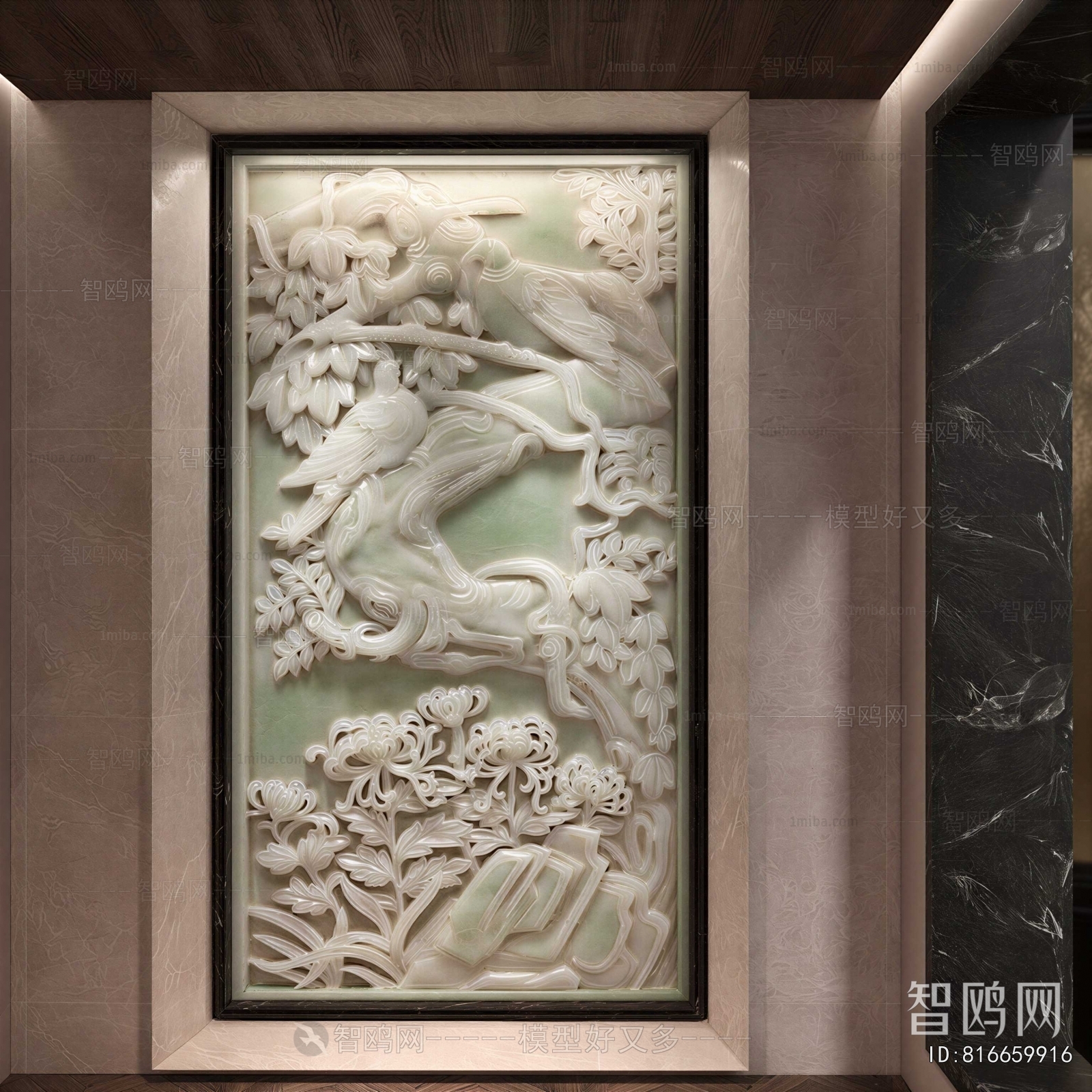 New Chinese Style TV Wall