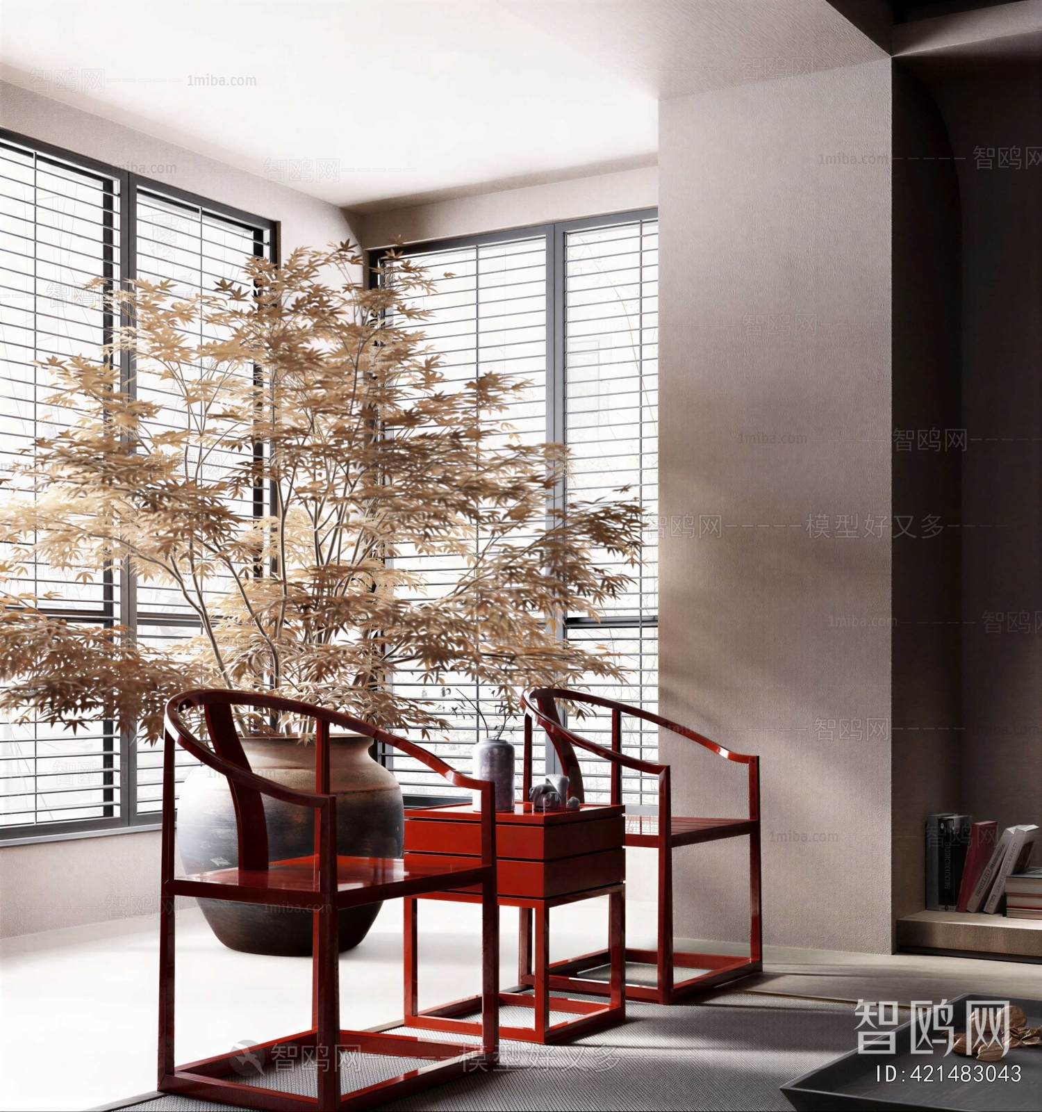 New Chinese Style Lounge Chair