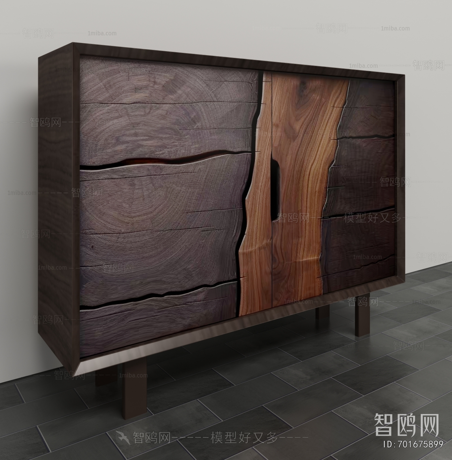 Wabi-sabi Style Side Cabinet