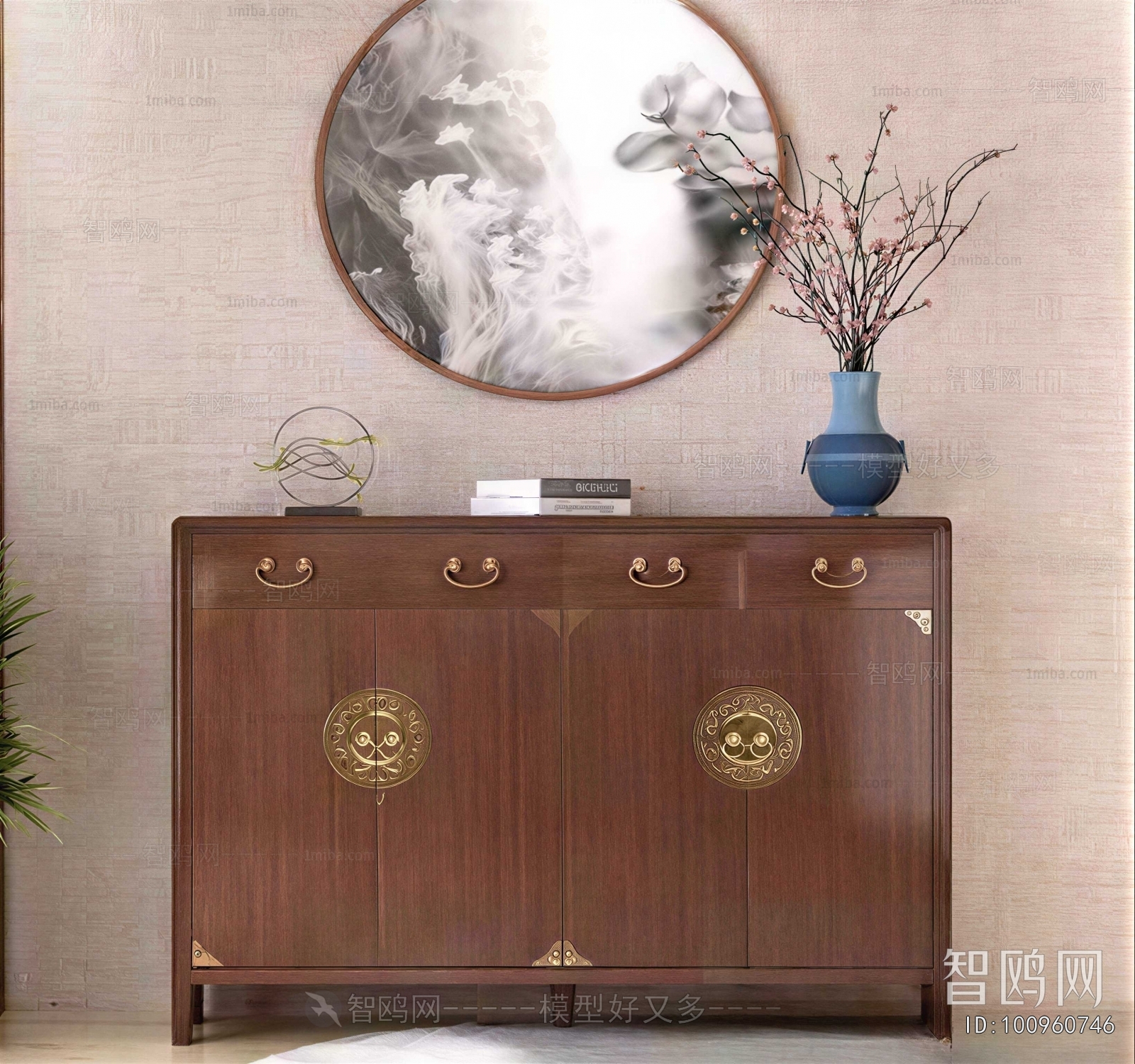 New Chinese Style Decorative Cabinet