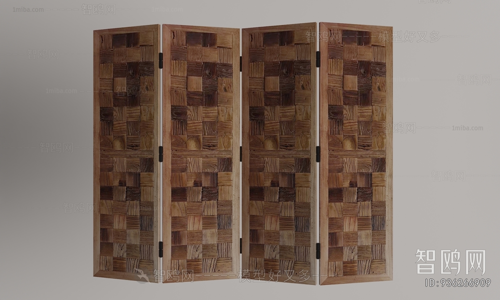 Nordic Style Wooden Screen Partition