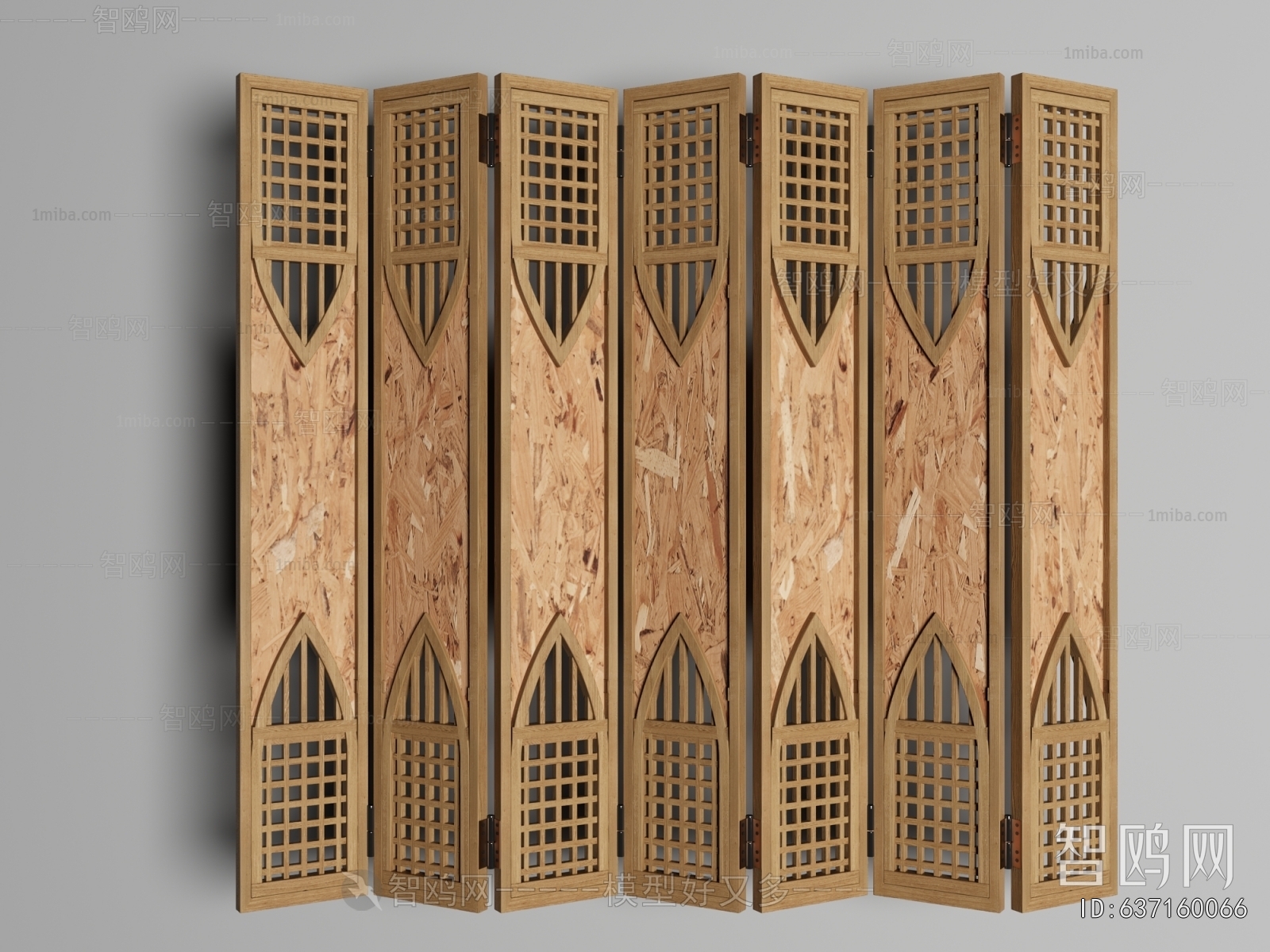 New Chinese Style Wooden Screen Partition