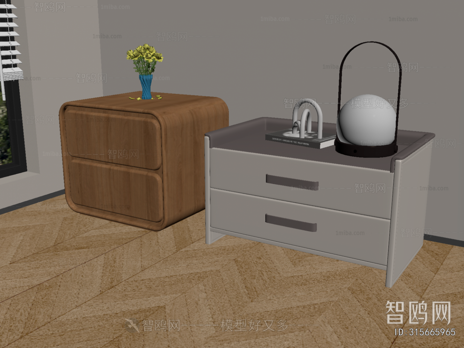 Modern Bedside Cupboard