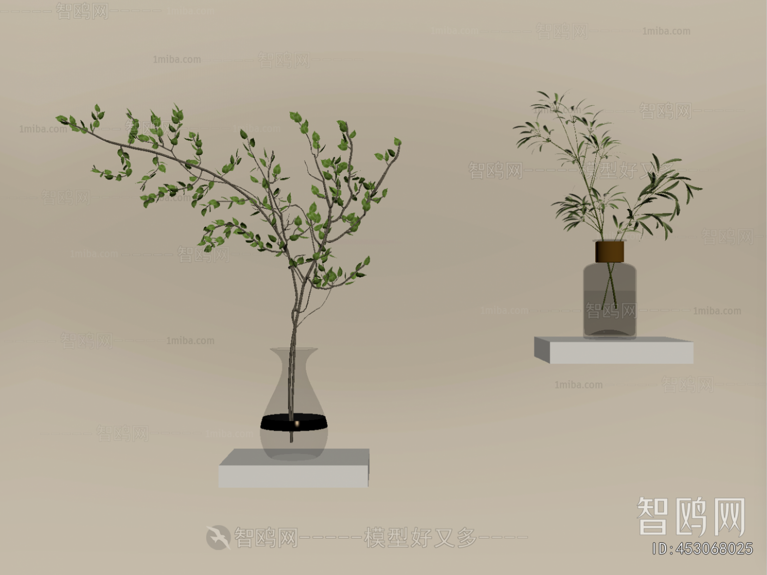 Modern Aquatic Green Plant