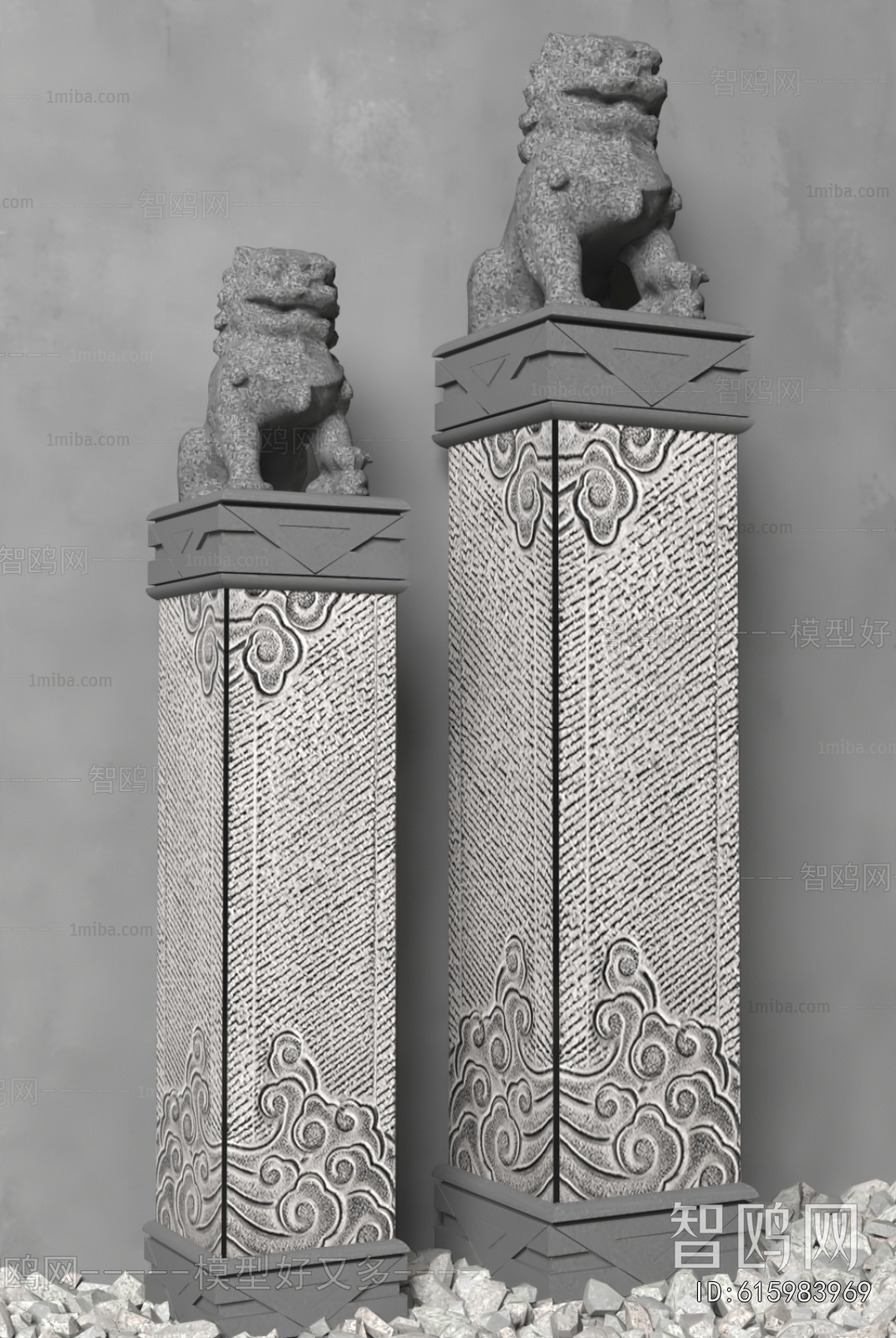 New Chinese Style Column