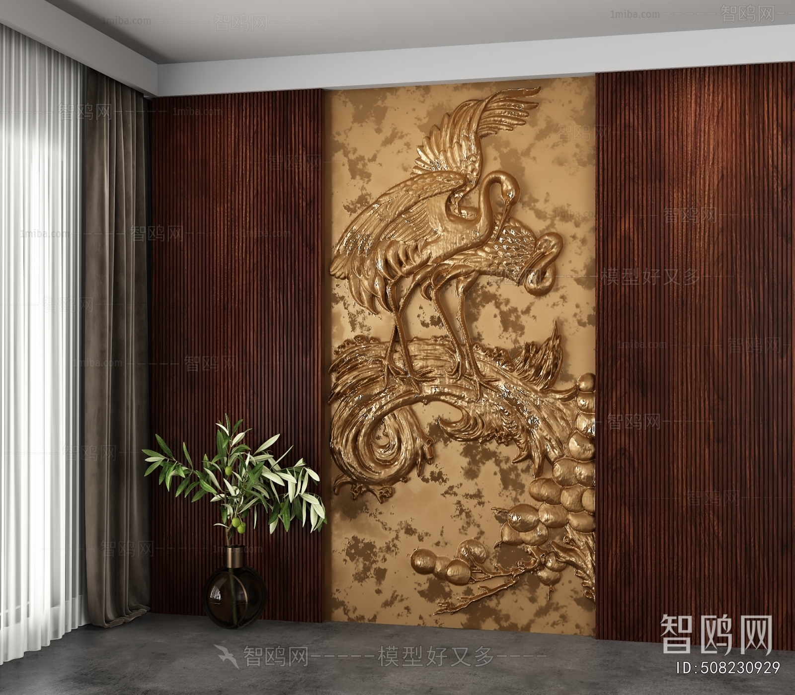 New Chinese Style TV Wall