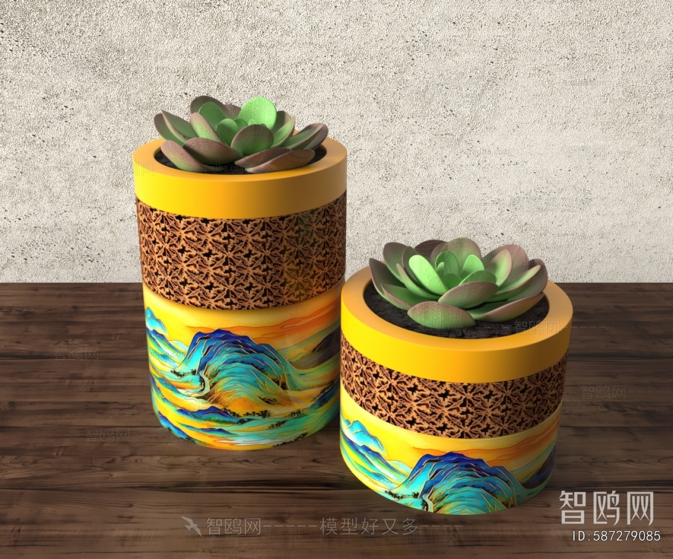 New Chinese Style Desktop Plant