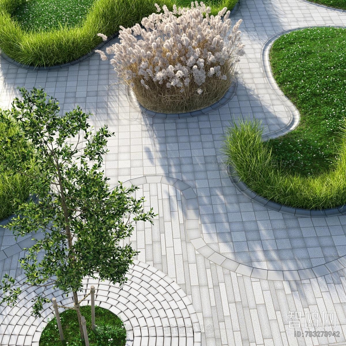 Modern Park Landscape