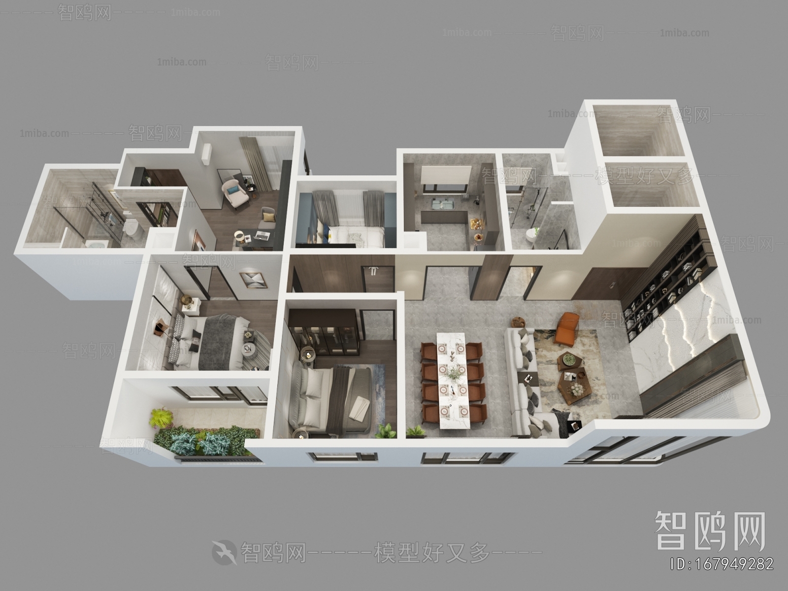 Modern A Bird's-eye View Of Home Decoration