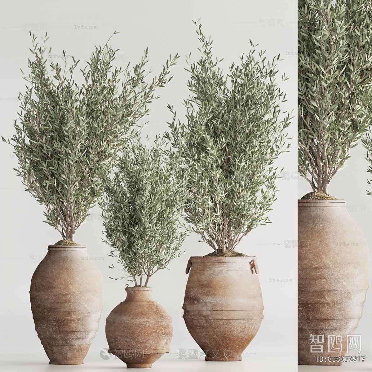 Wabi-sabi Style Ground Green Plant Potted Plants