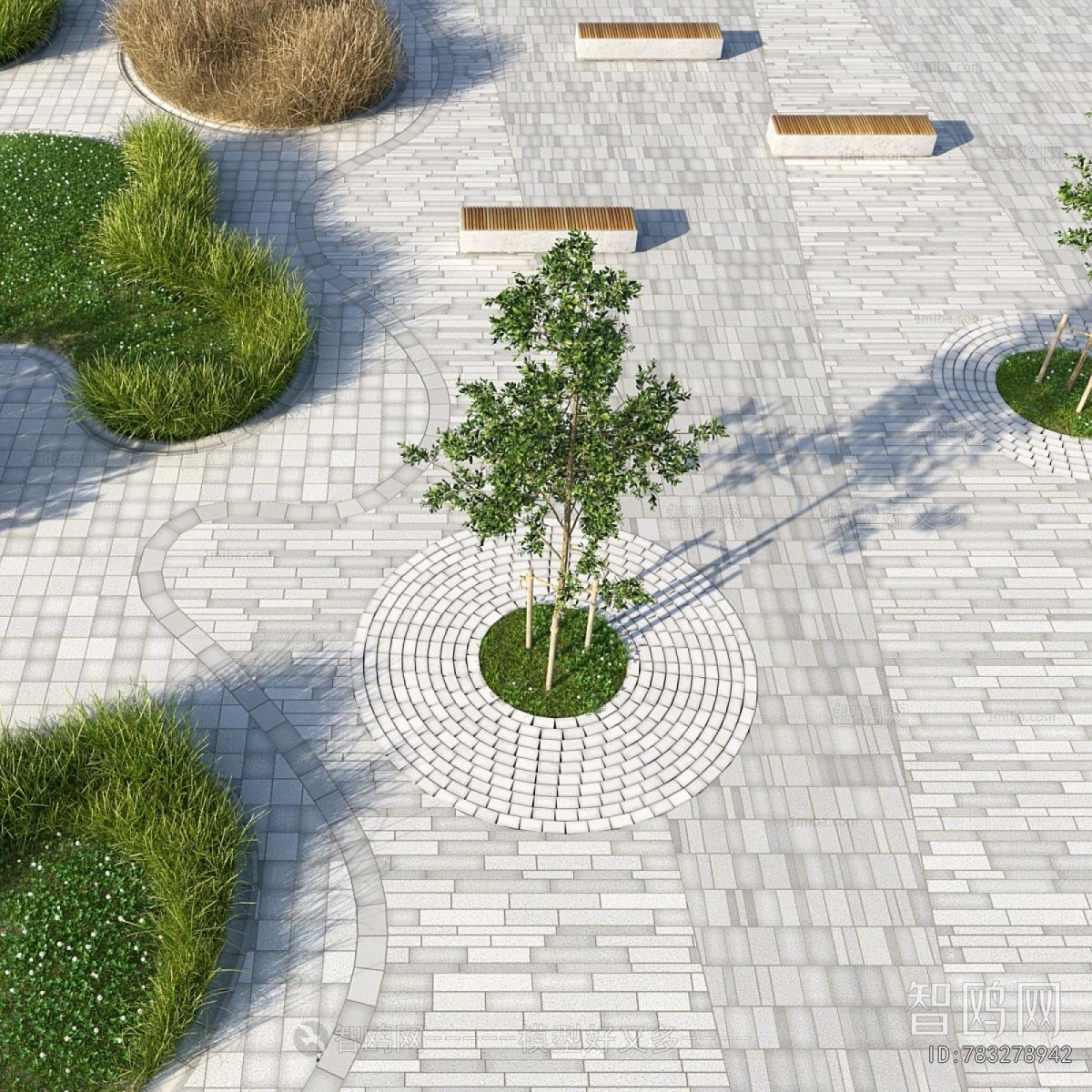 Modern Park Landscape