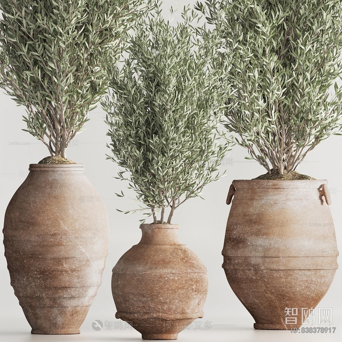 Wabi-sabi Style Ground Green Plant Potted Plants